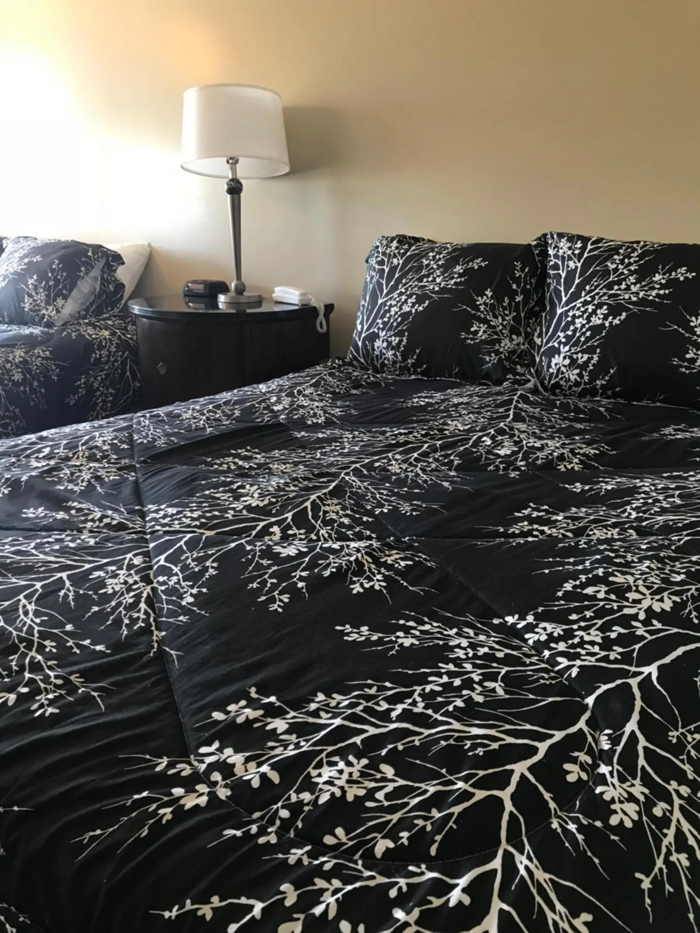 Bed in White Birches Motel