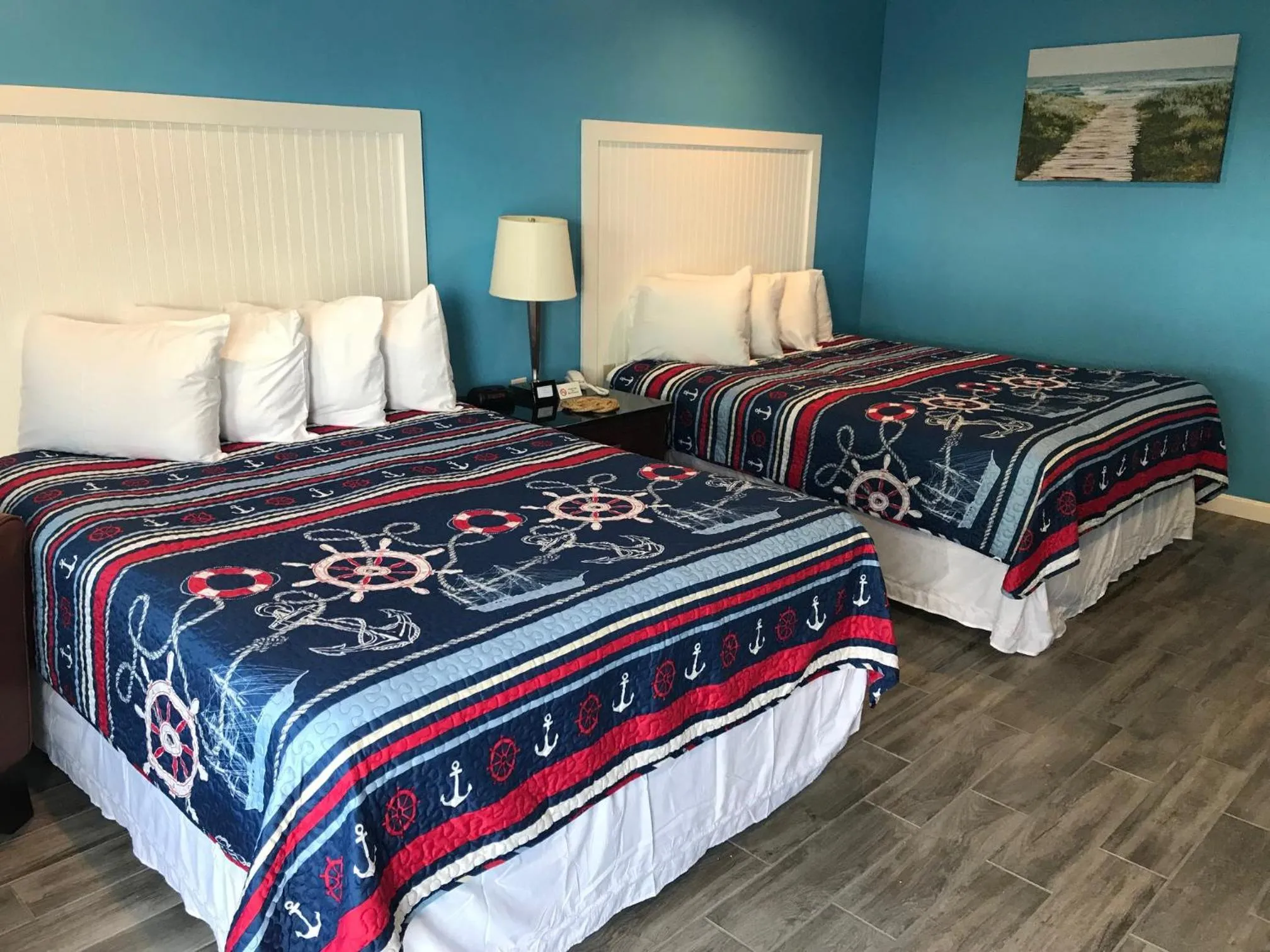 Bed in White Birches Motel