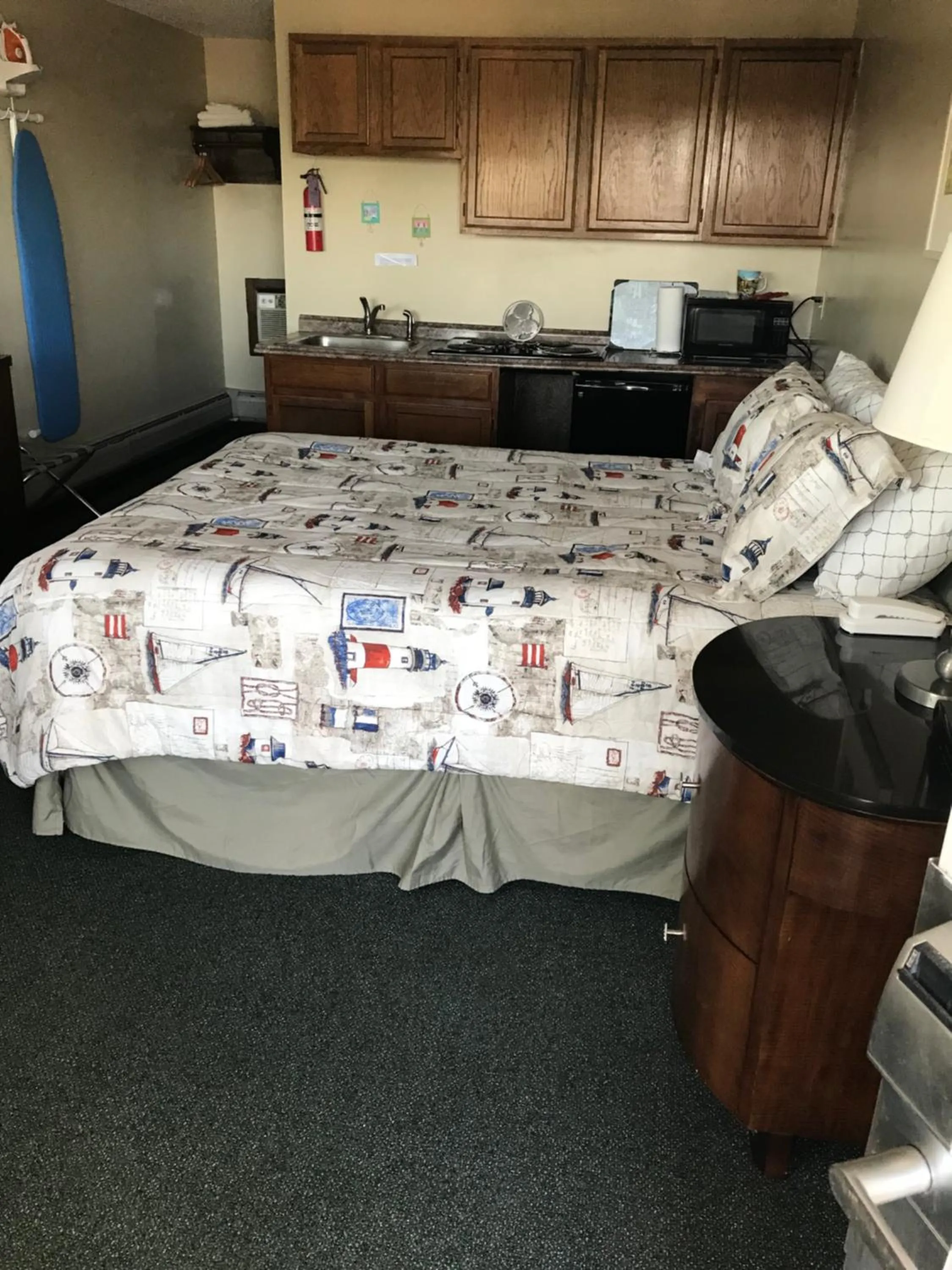 Bed in White Birches Motel