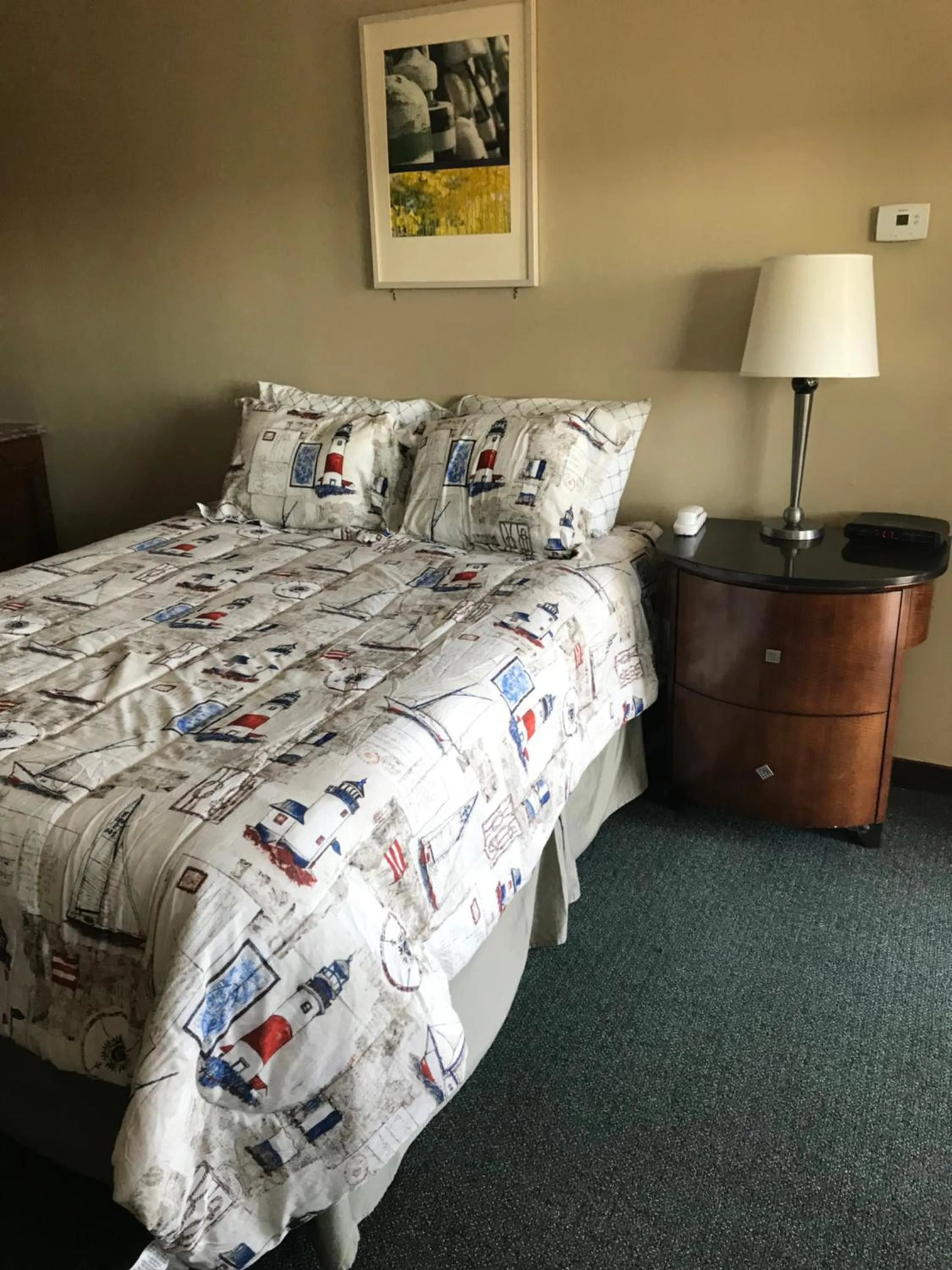 Bed in White Birches Motel