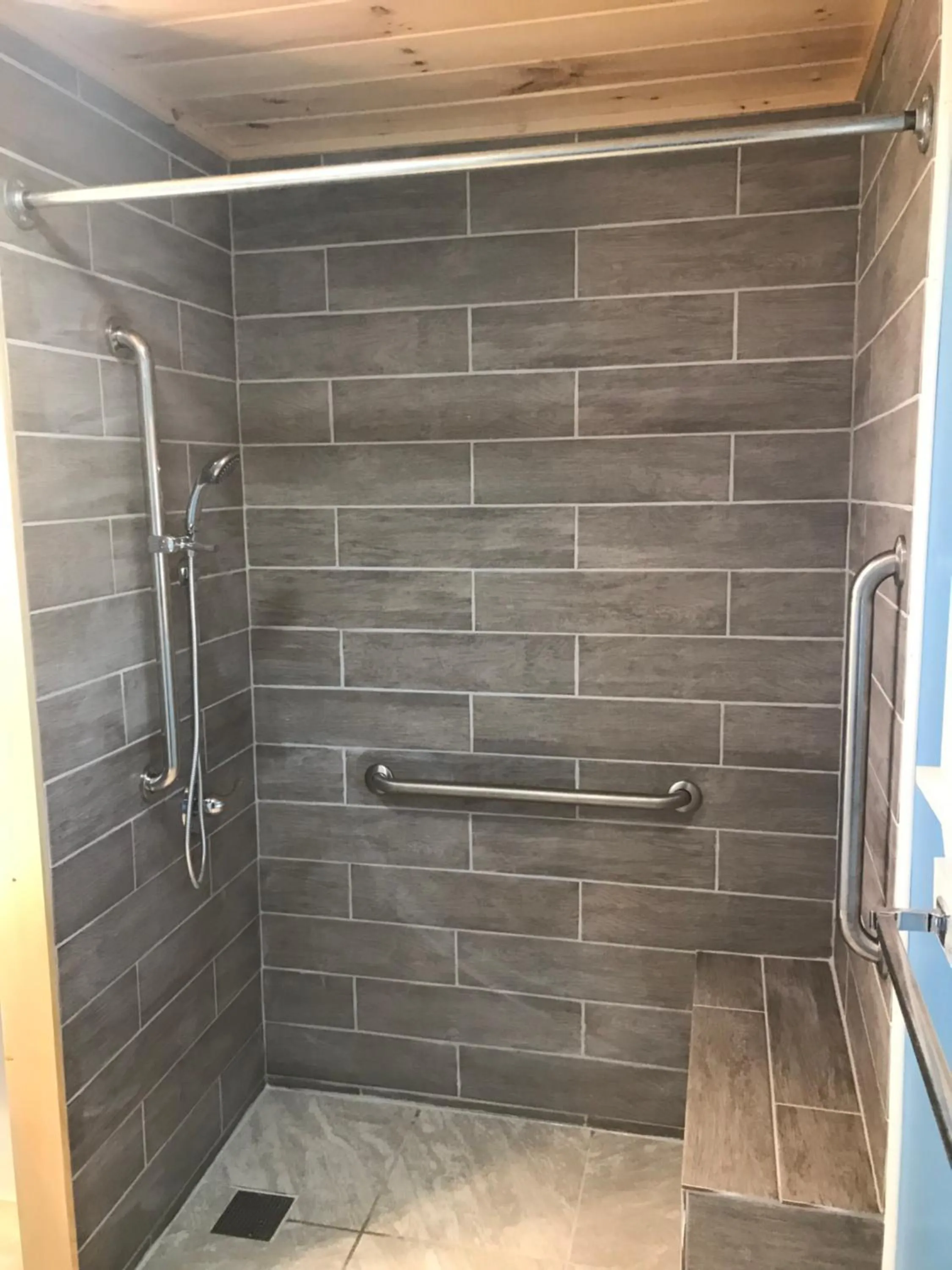 Shower in White Birches Motel