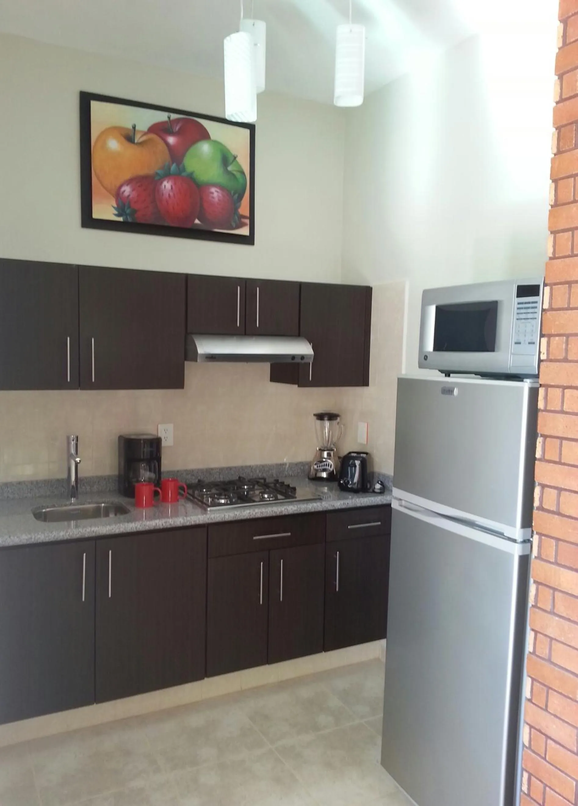 Kitchen or kitchenette in Hotel y Suites Los Encantos