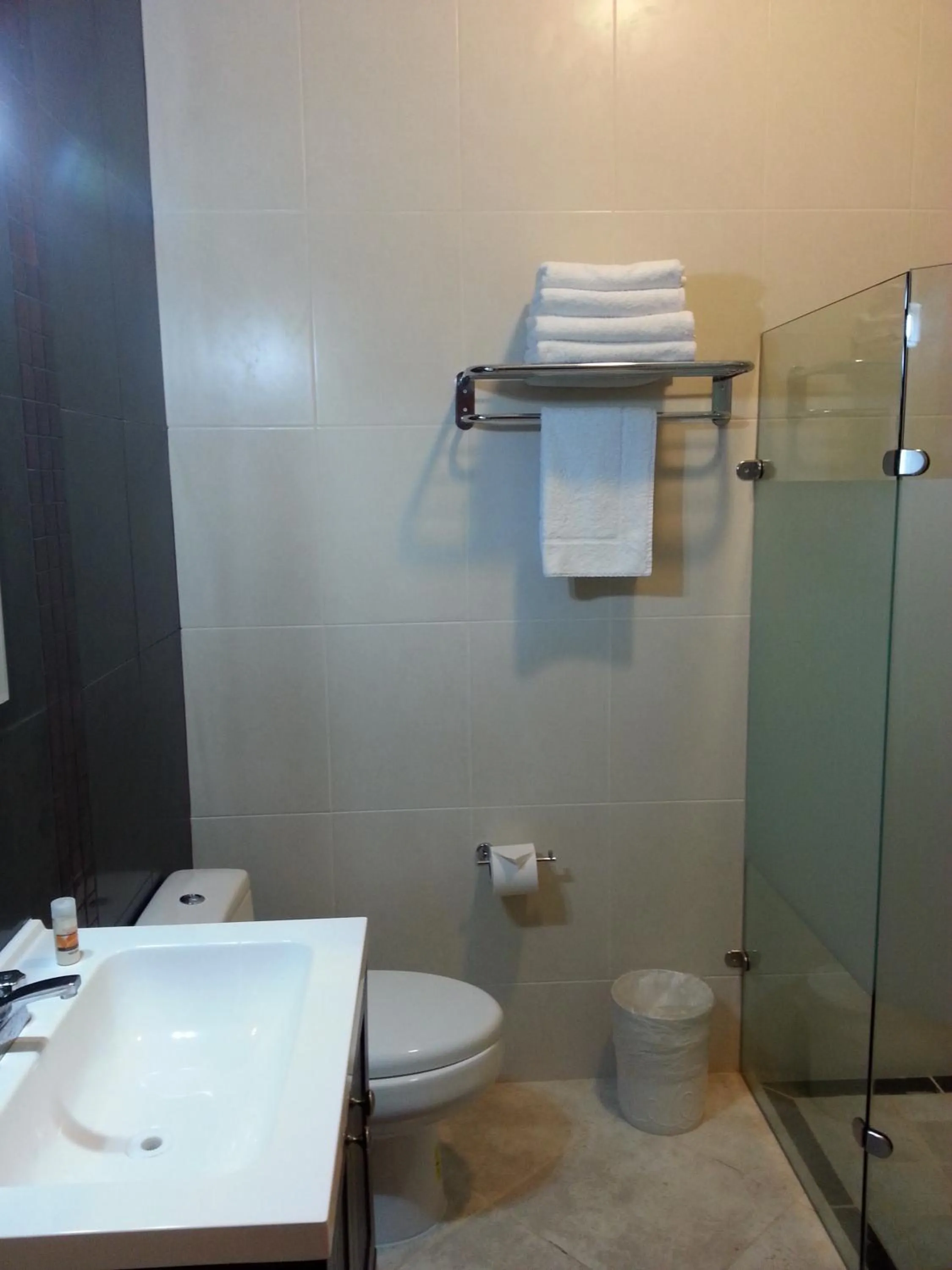 Shower in Hotel y Suites Los Encantos