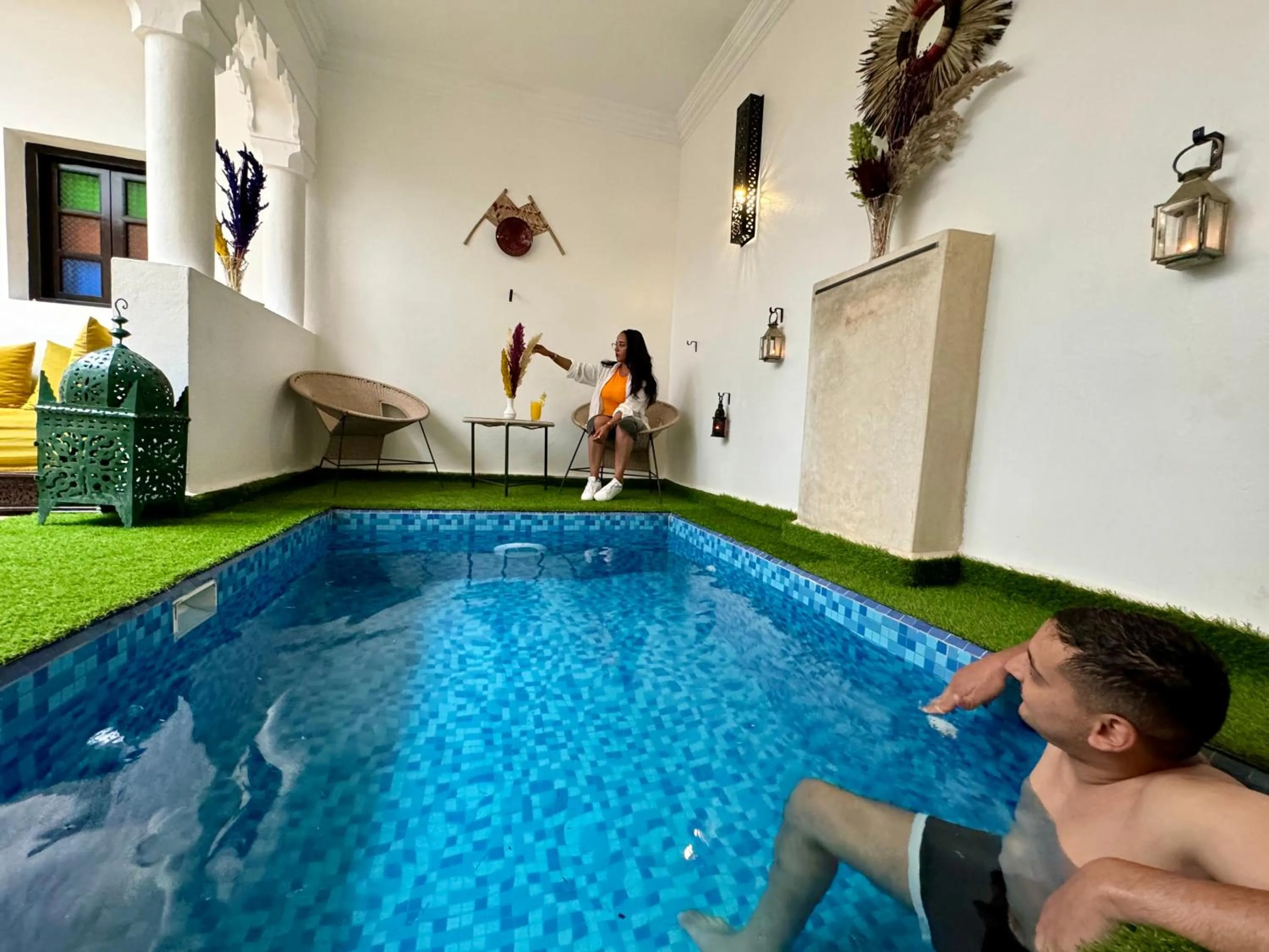 Swimming pool in Riad Iklil