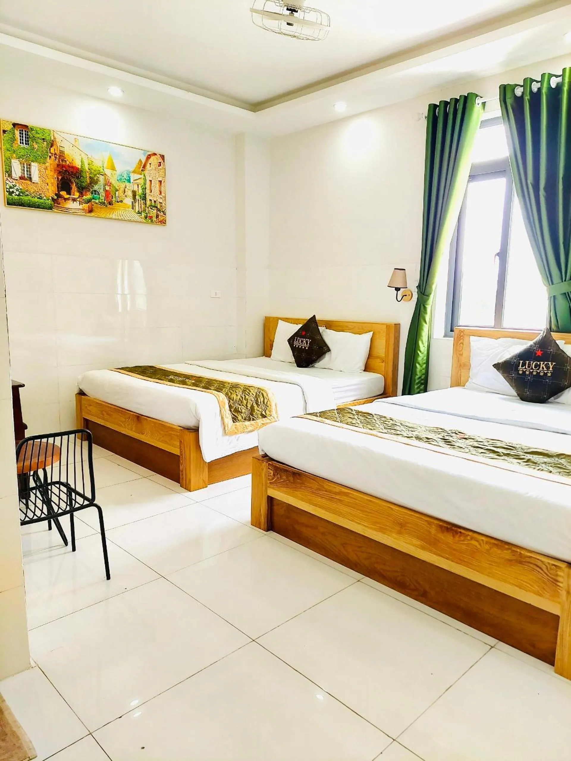 Bed in LUCKY HOTEL LIEN PHUONG