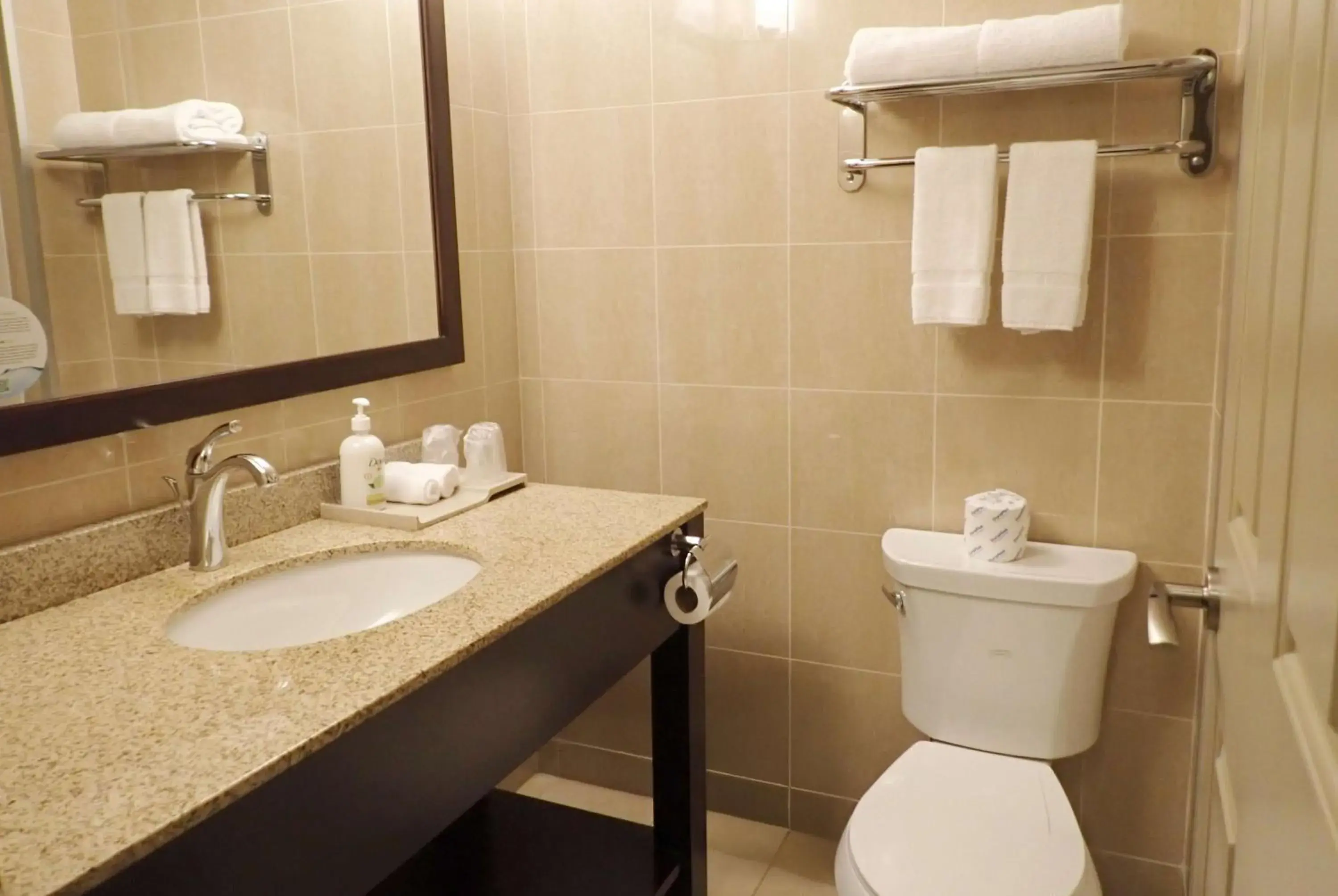 Bathroom in Days Inn & Suites by Wyndham Fort Saskatchewan Bathroom in Days Inn & Suites by Wyndham Fort Saskatchewan