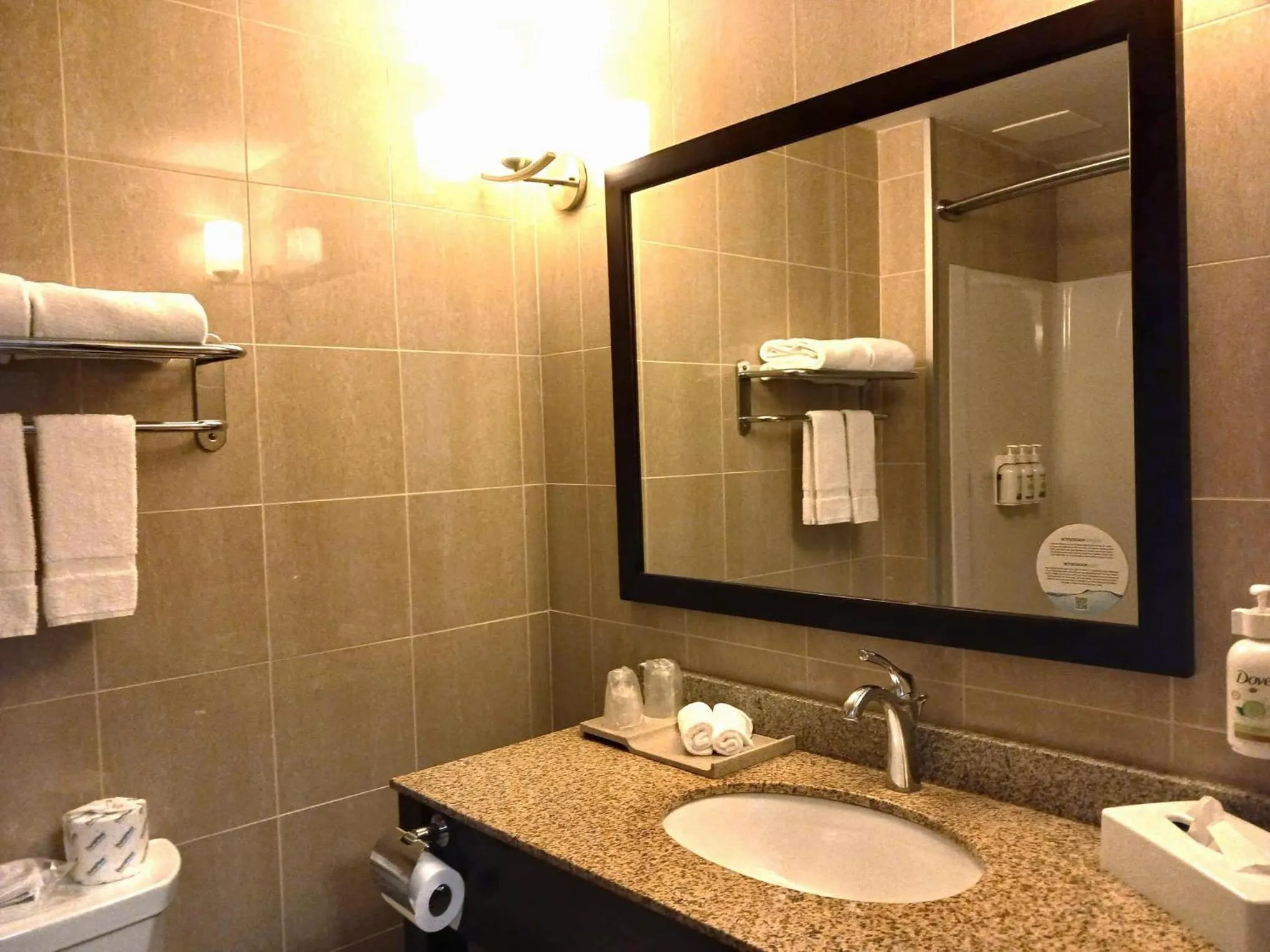 Bathroom in Days Inn & Suites by Wyndham Fort Saskatchewan