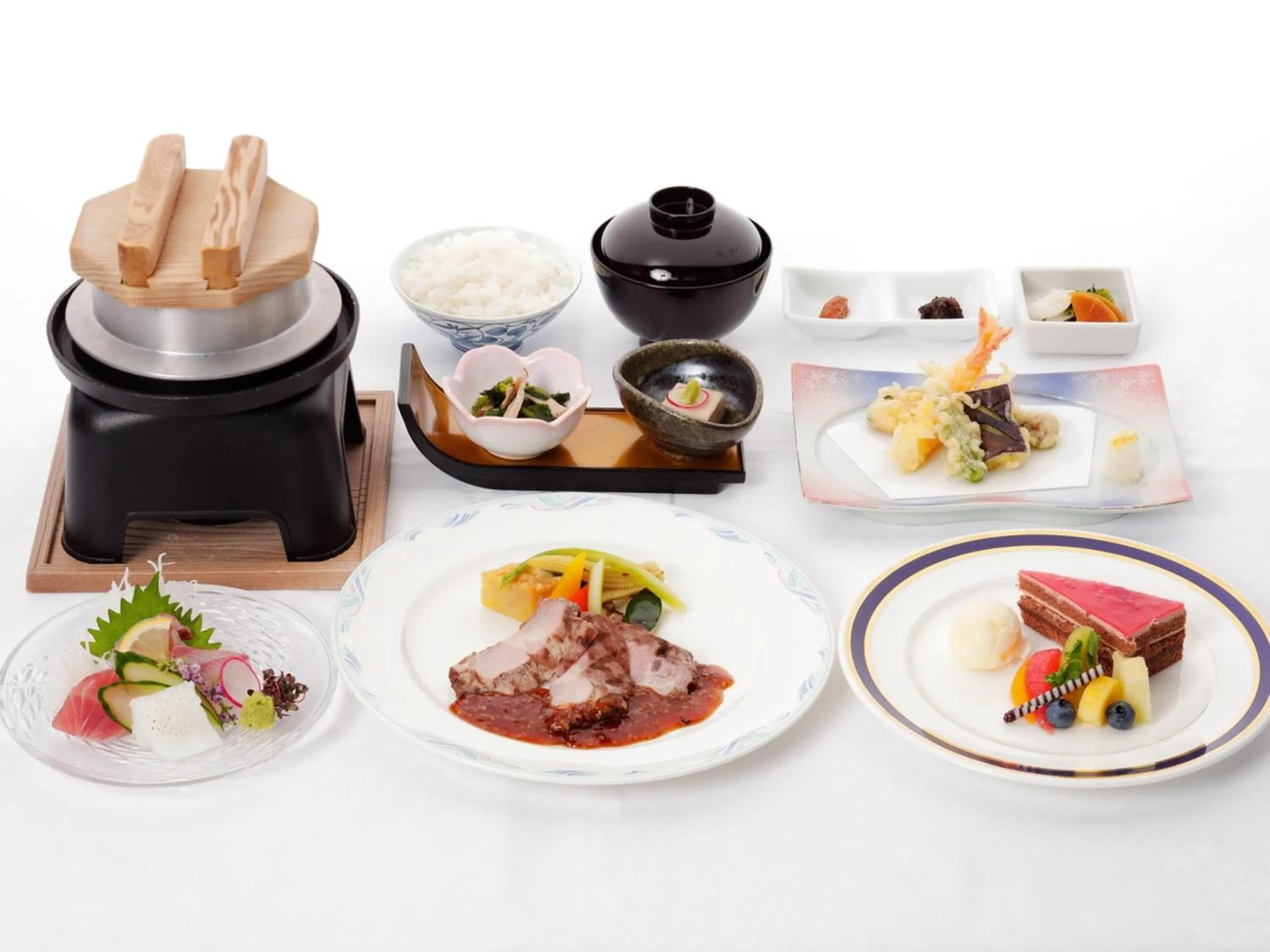 Food close-up in Nichinankaigan Nango Prince Hotel