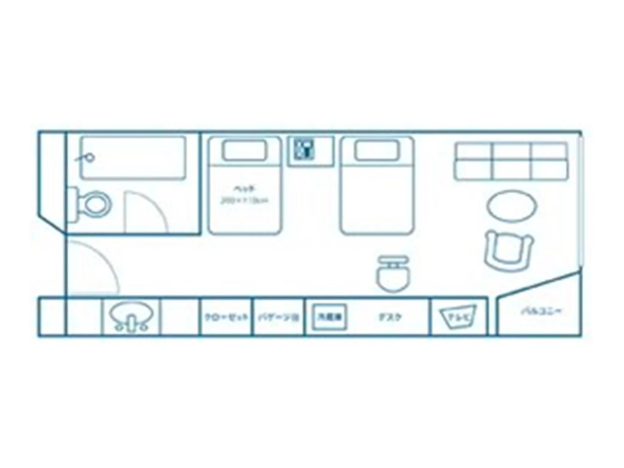Floor plan in Nichinankaigan Nango Prince Hotel