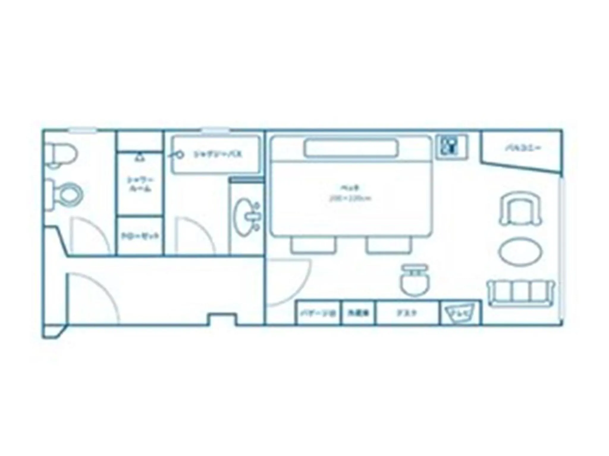 Floor plan in Nichinankaigan Nango Prince Hotel