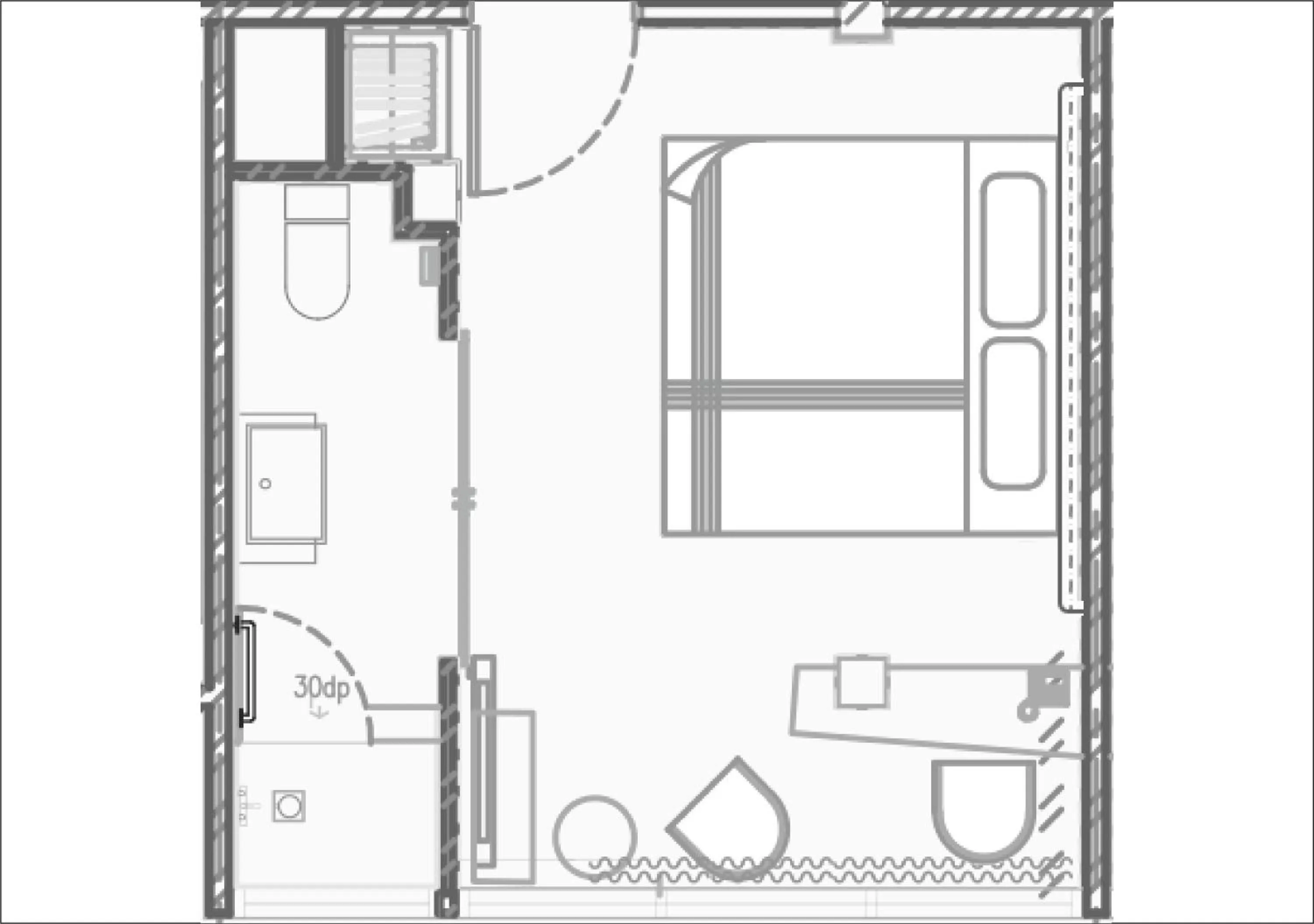 Floor plan in The Capital Residence Suites
