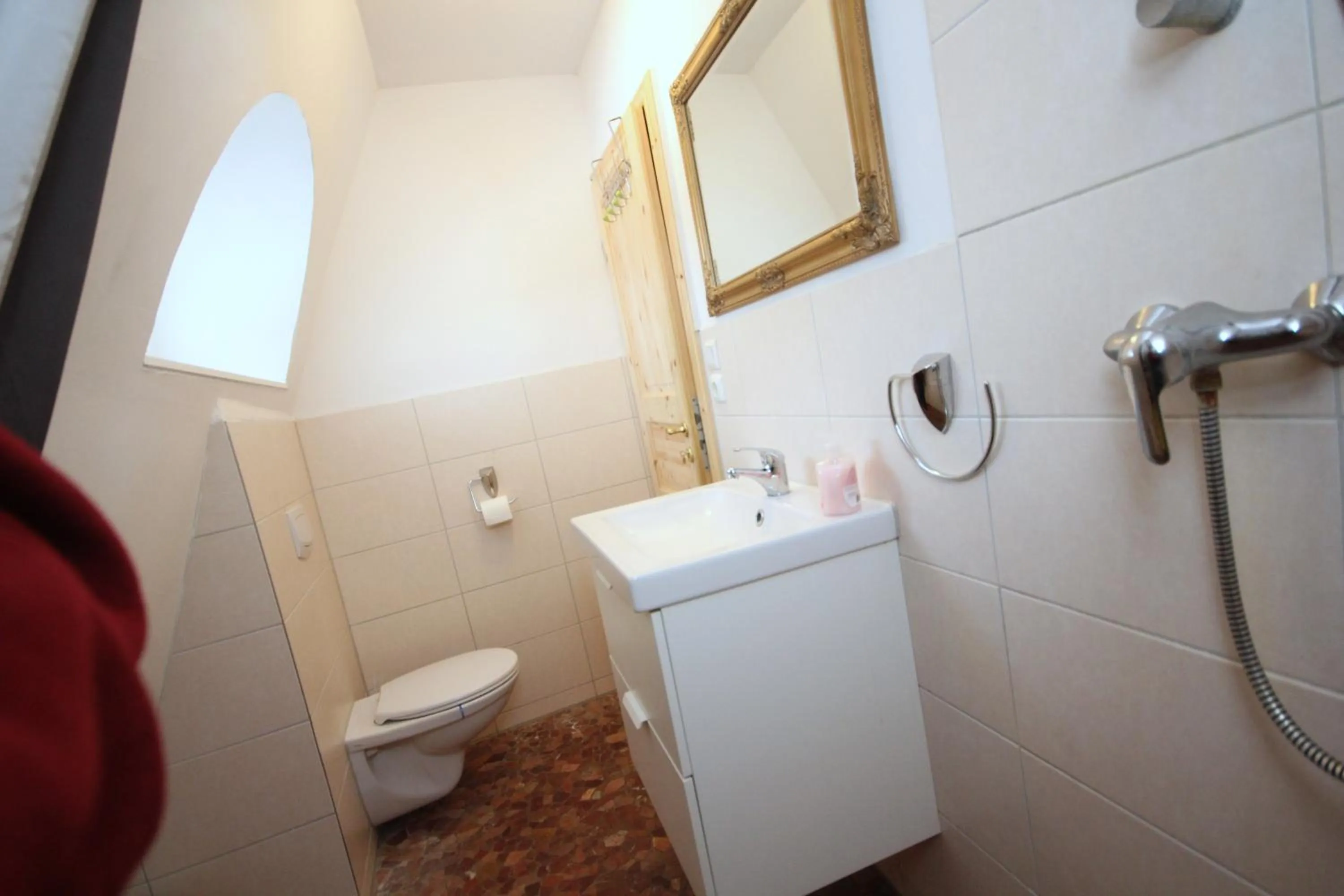 Shower in Wohnungen unter Reet