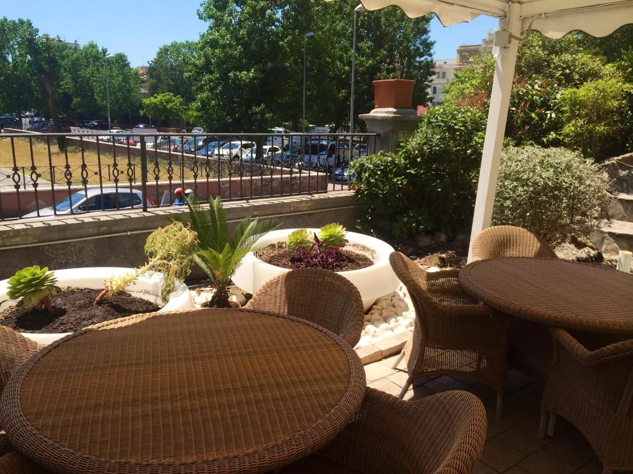 Garden view in My Room Roma