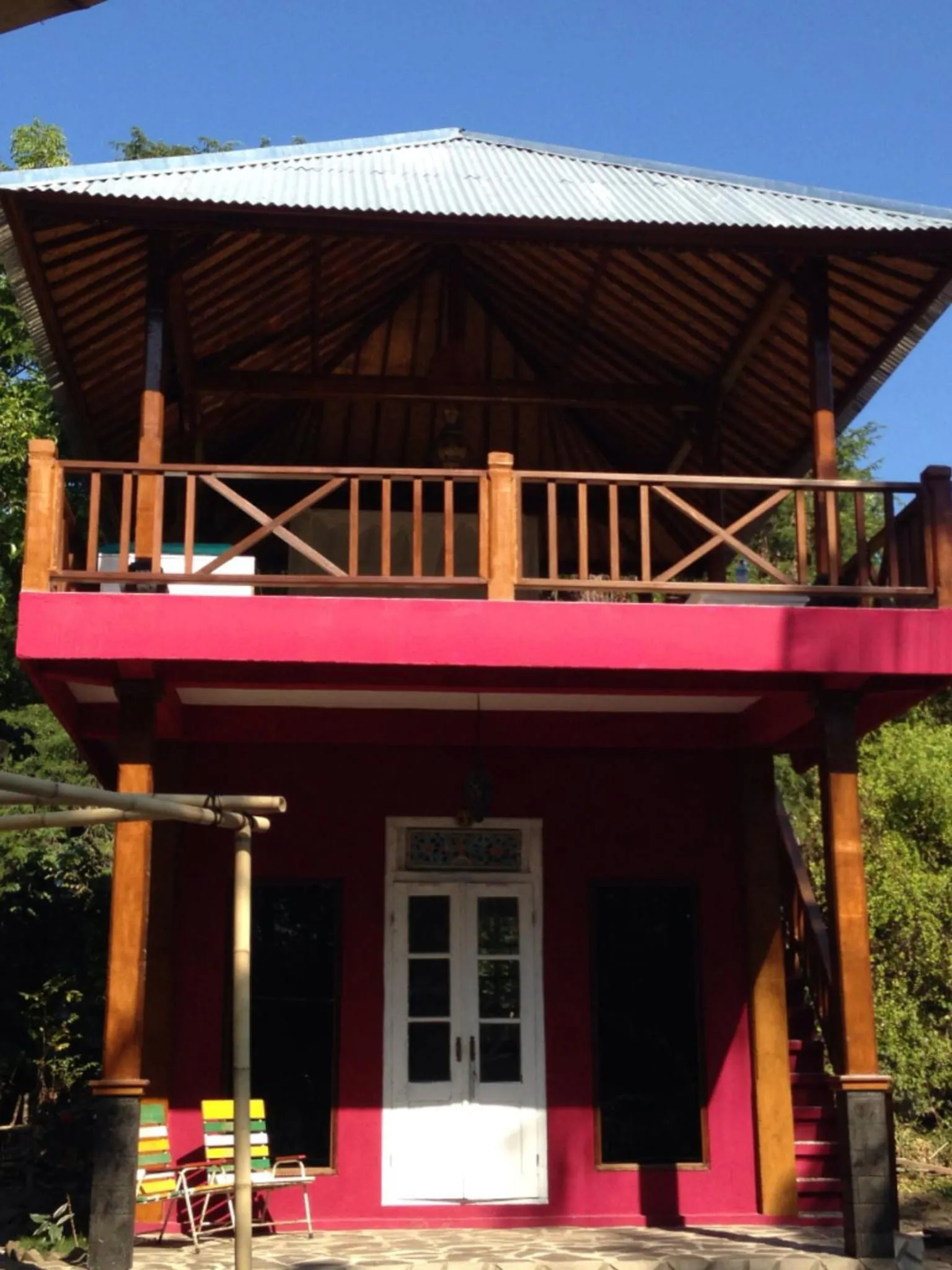 Patio in Elephant House and Bungalows Gili Air