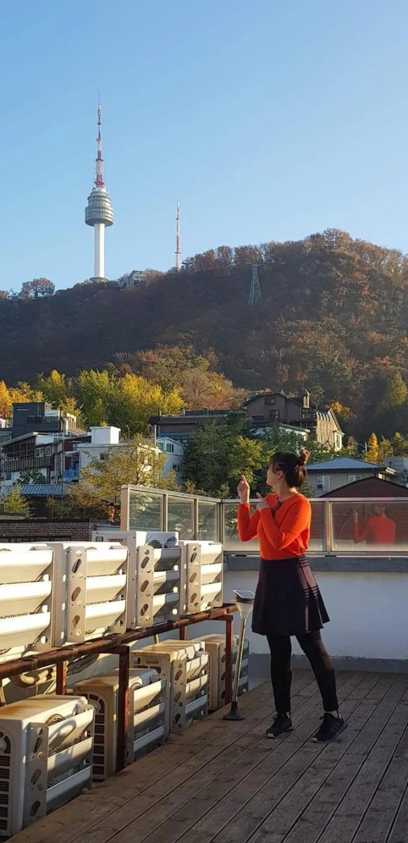 Seating area in Namsan Guesthouse