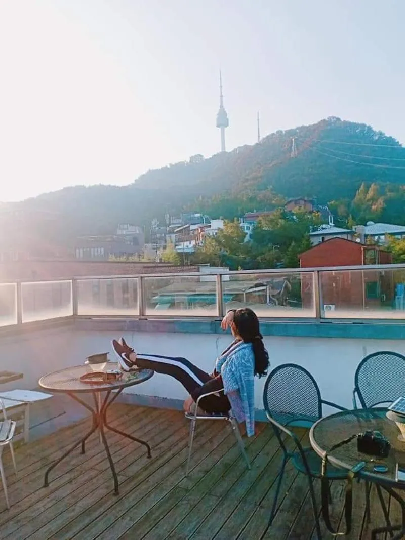 Balcony/Terrace in Namsan Guesthouse