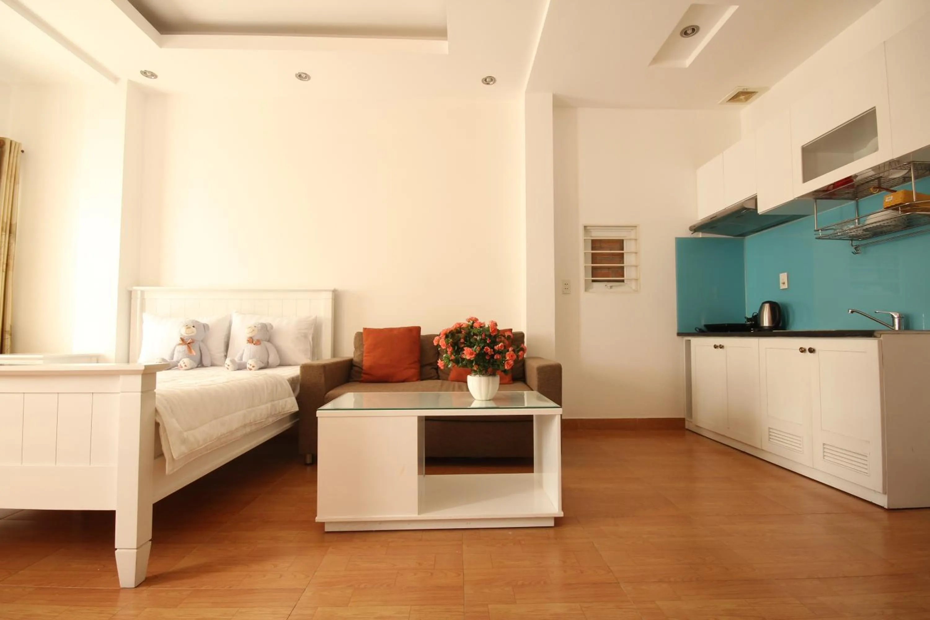 Bed in Smiley Apartment 3