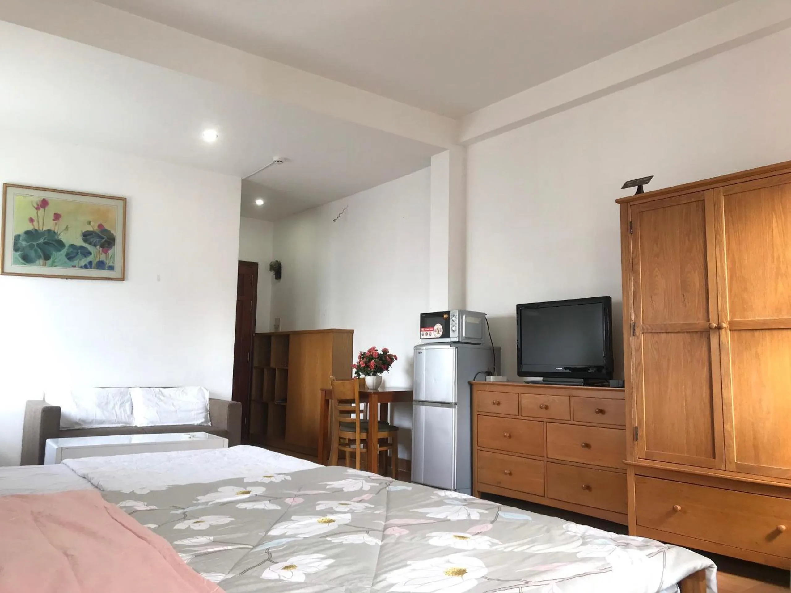 Bed in Smiley Apartment 3