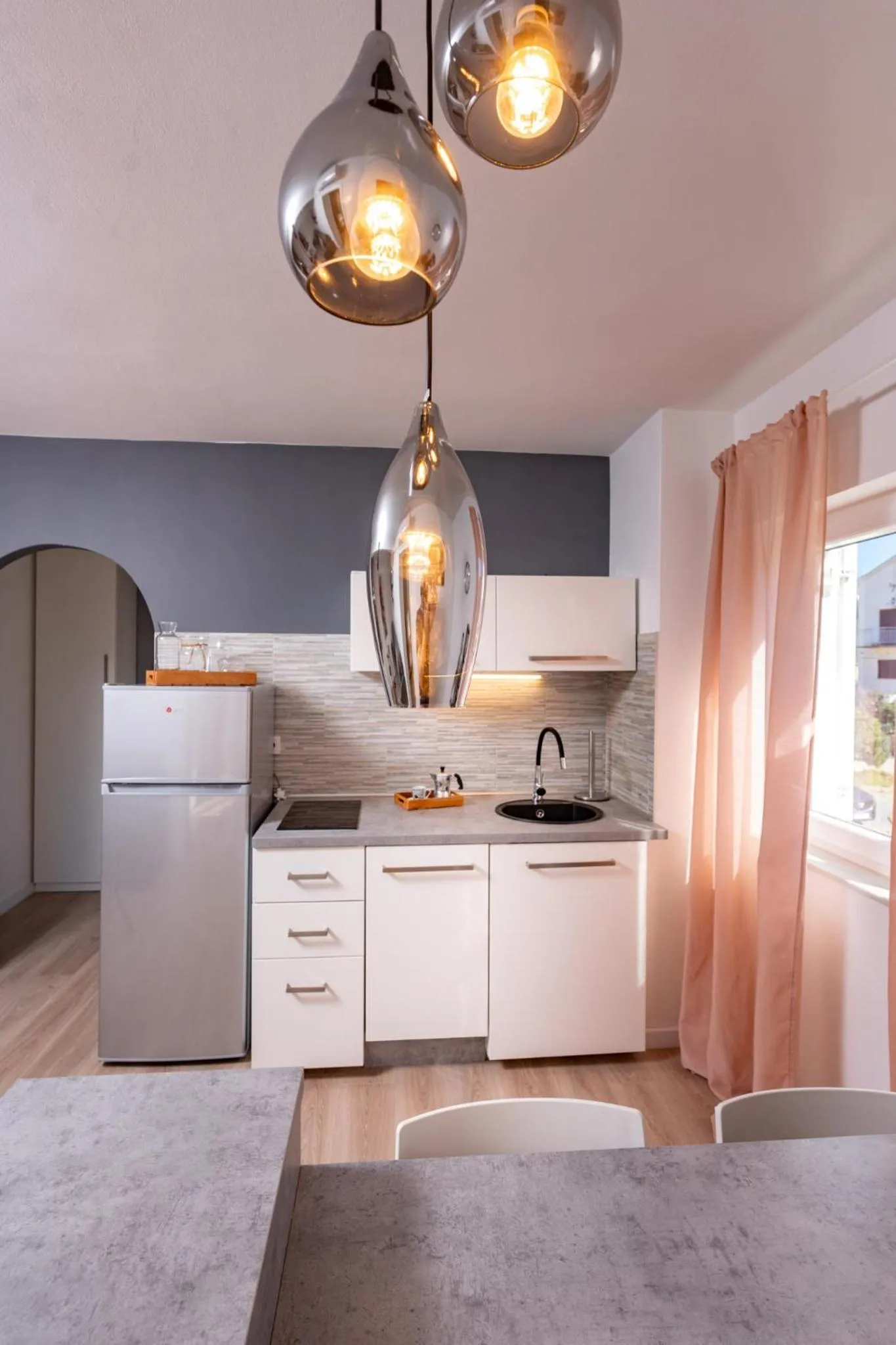 Kitchen or kitchenette in Apartments Casa Barbara