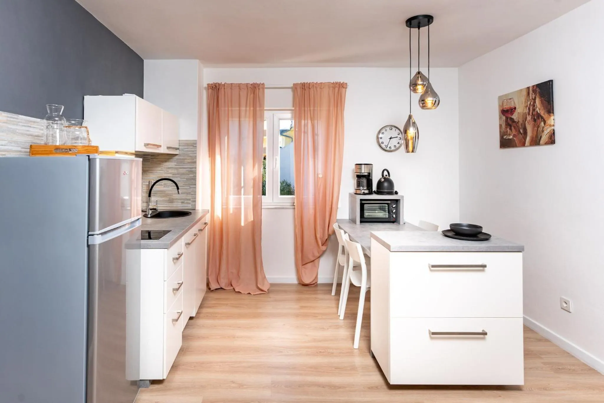 Kitchen or kitchenette in Apartments Casa Barbara