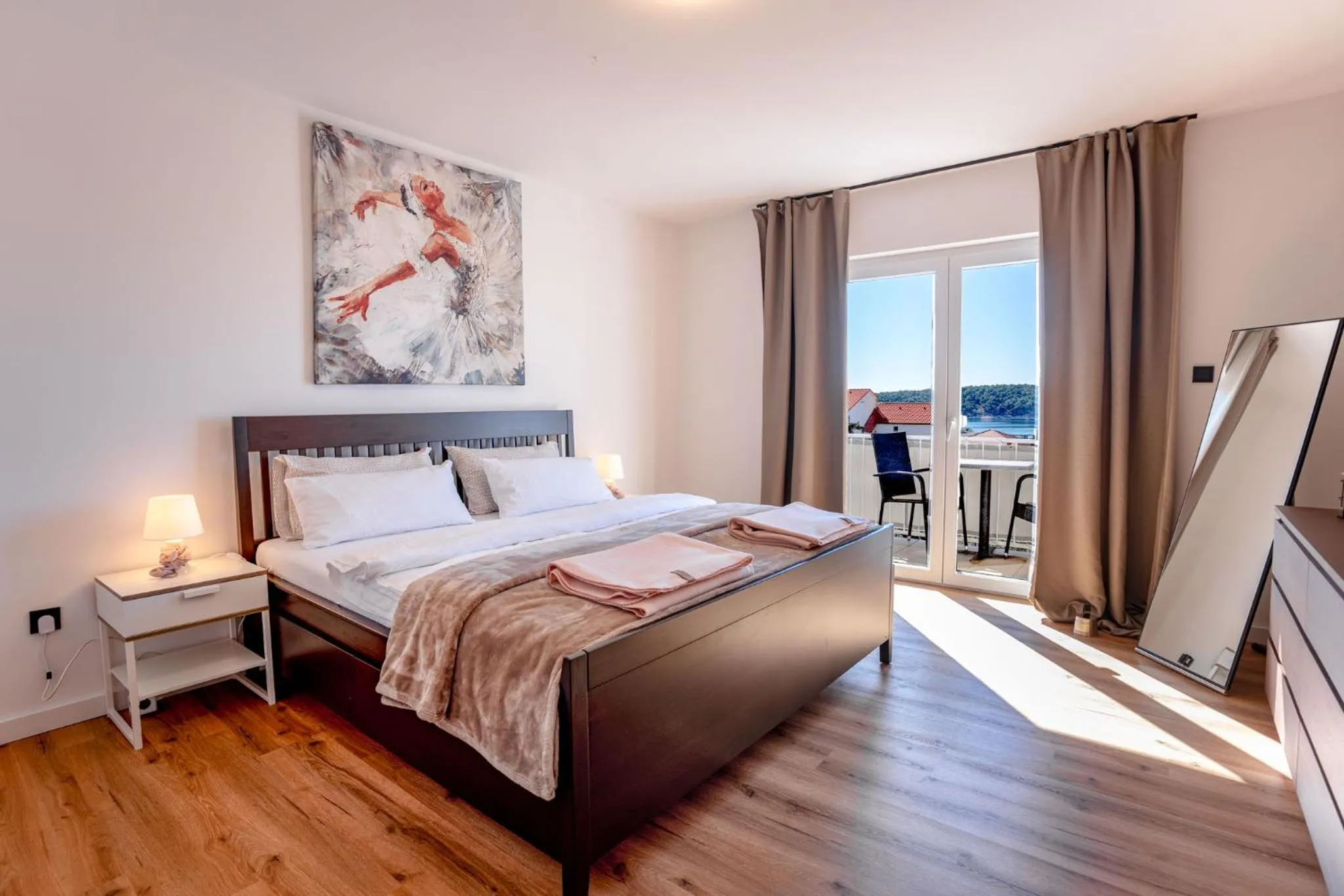 Bedroom, Bed in Apartments Casa Barbara