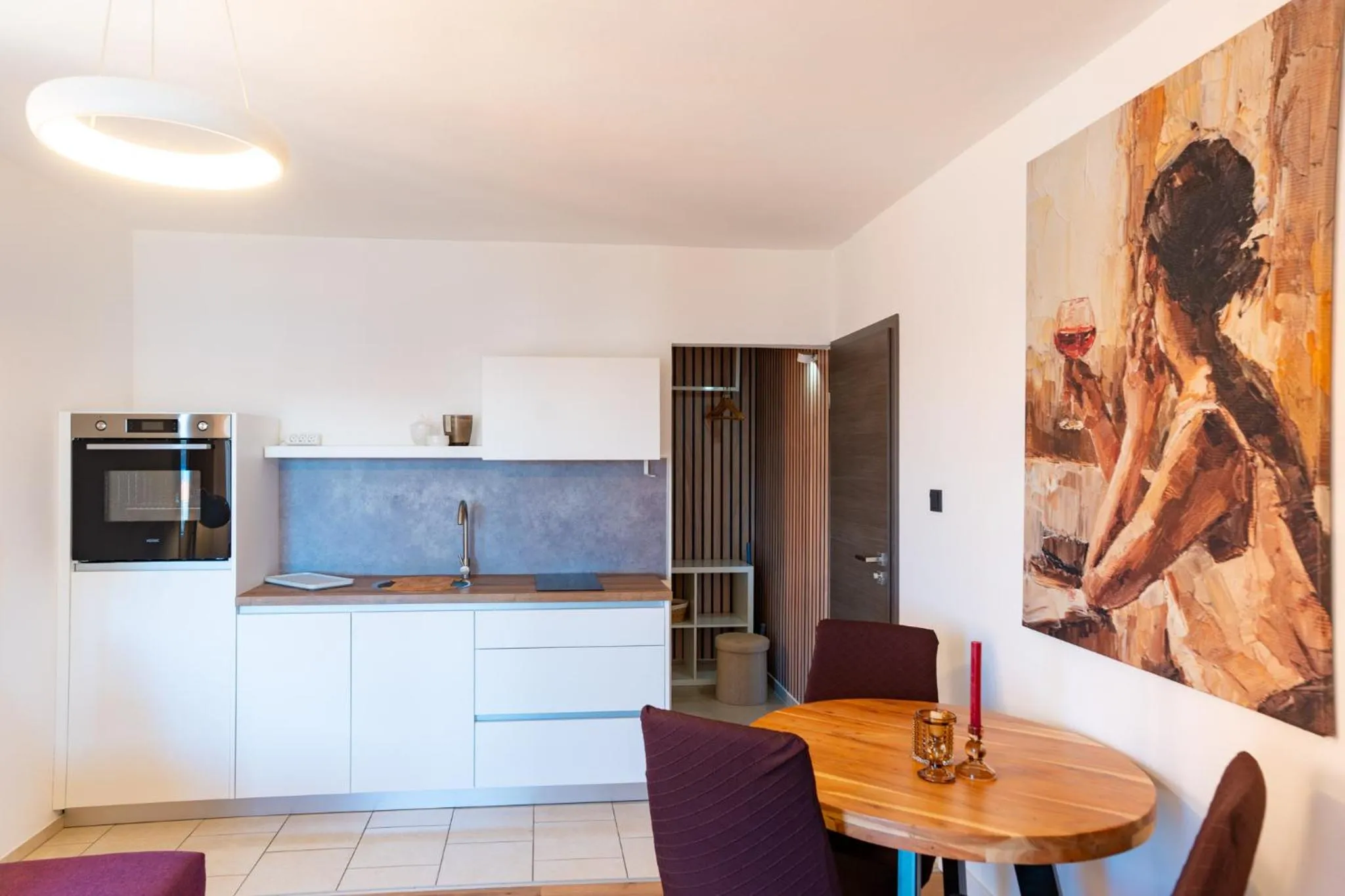 Kitchen or kitchenette in Apartments Casa Barbara