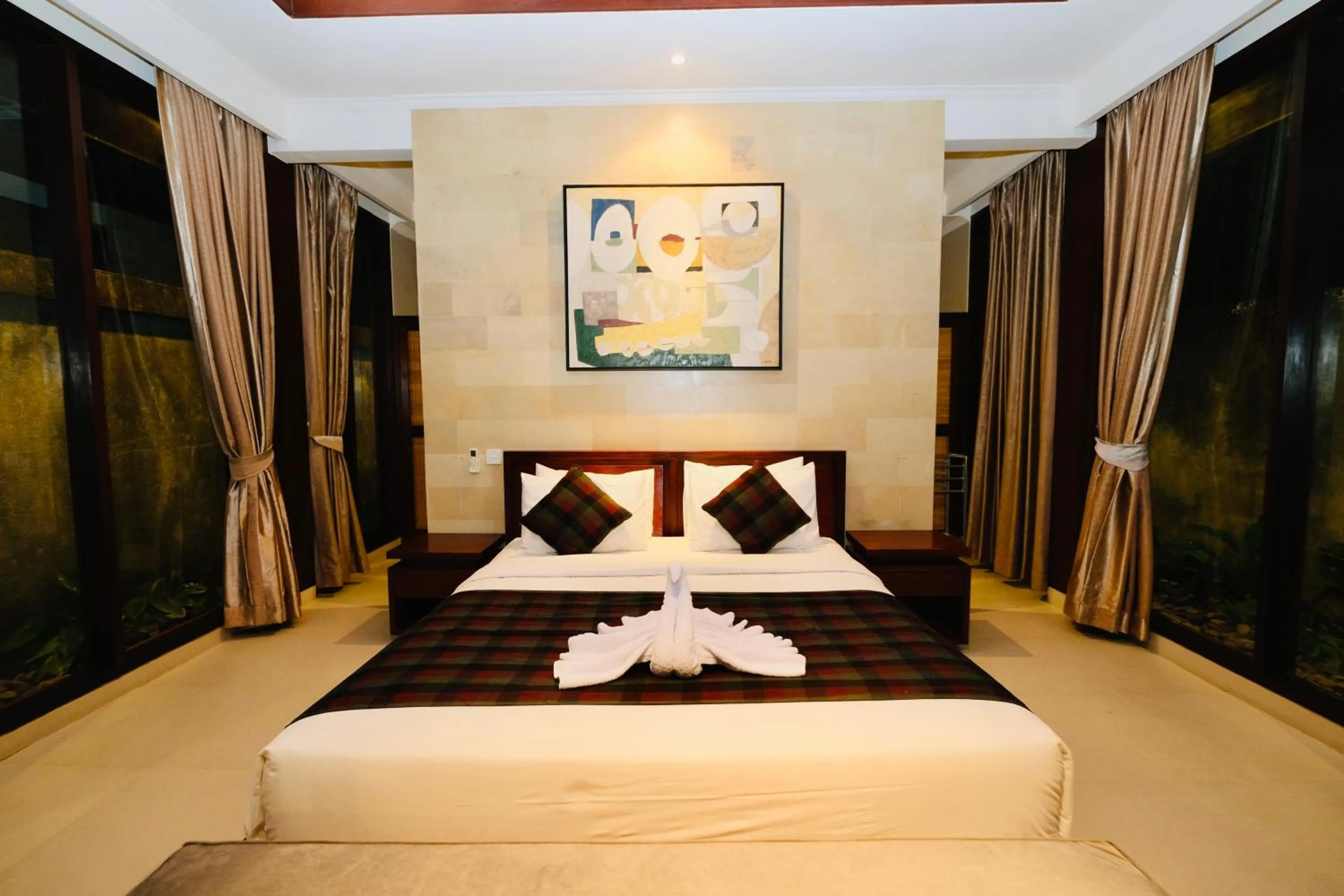 Bed in Wana Karsa The Villas Ubud