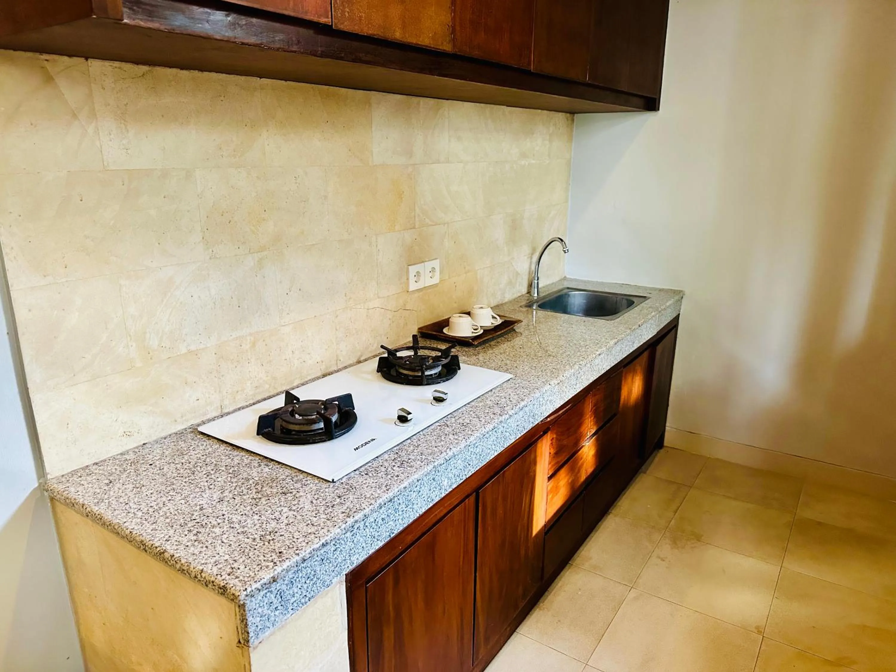 Kitchen or kitchenette in Wana Karsa The Villas Ubud