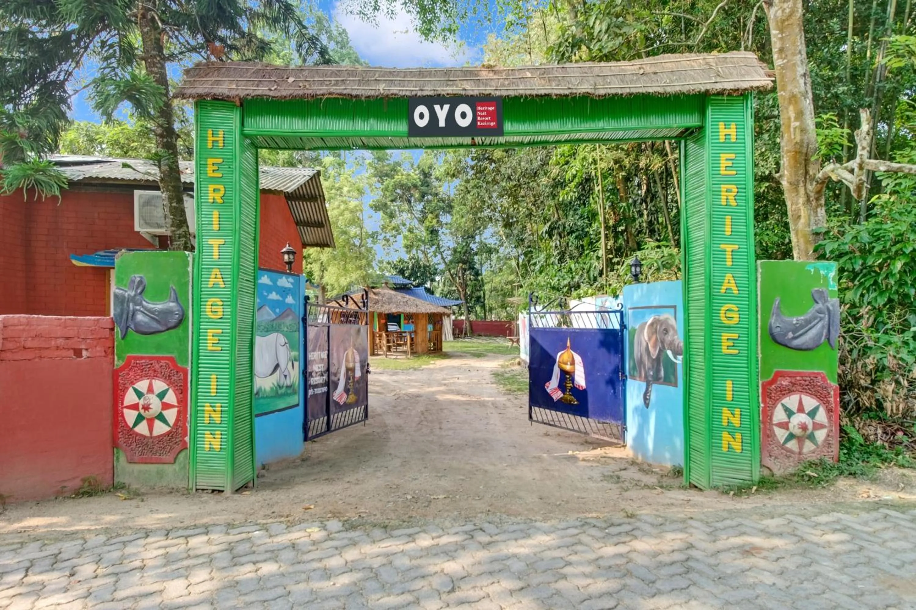Facade/entrance in Hotel O Heritage Nest Resort Kazirnga