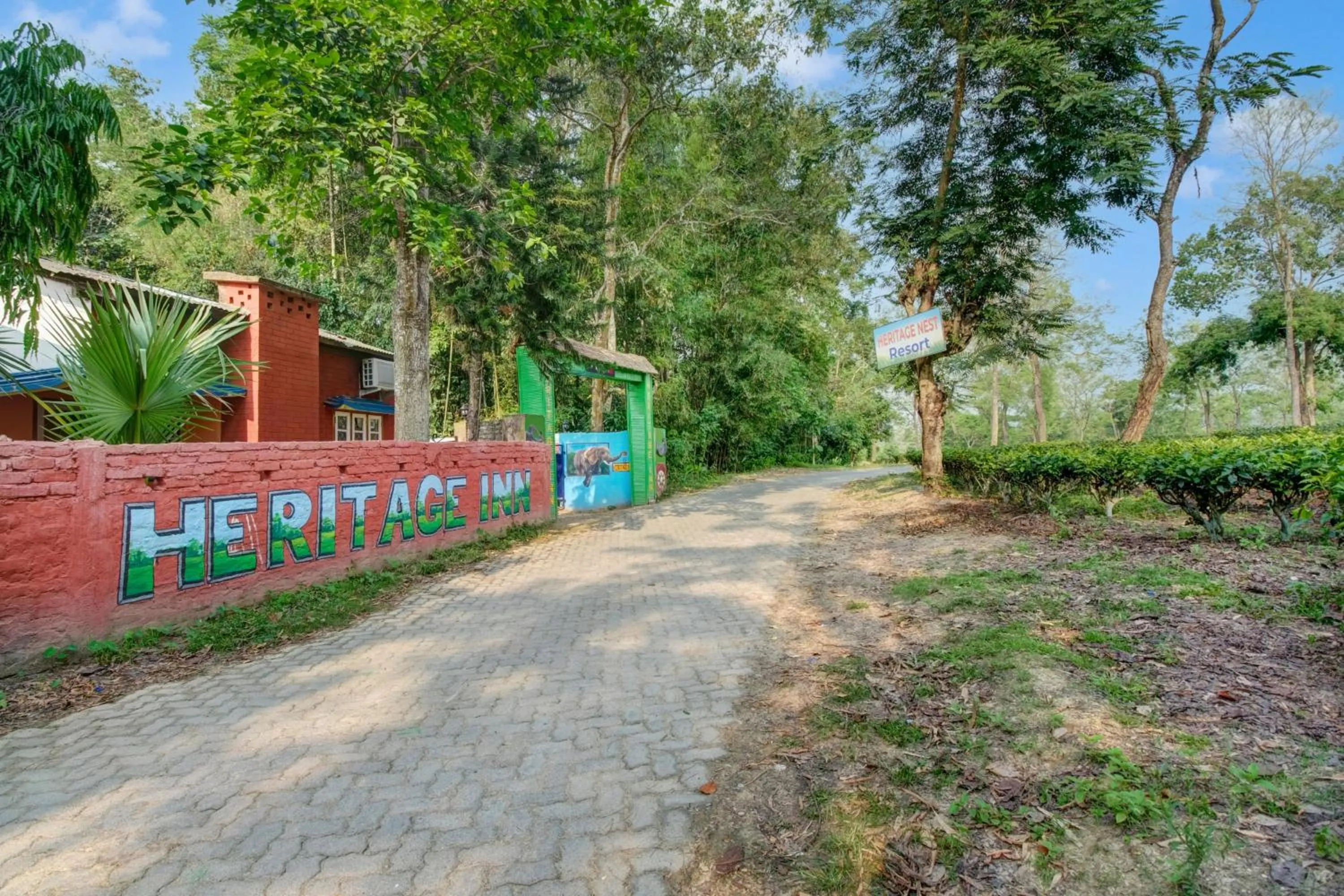 Facade/entrance in Hotel O Heritage Nest Resort Kazirnga