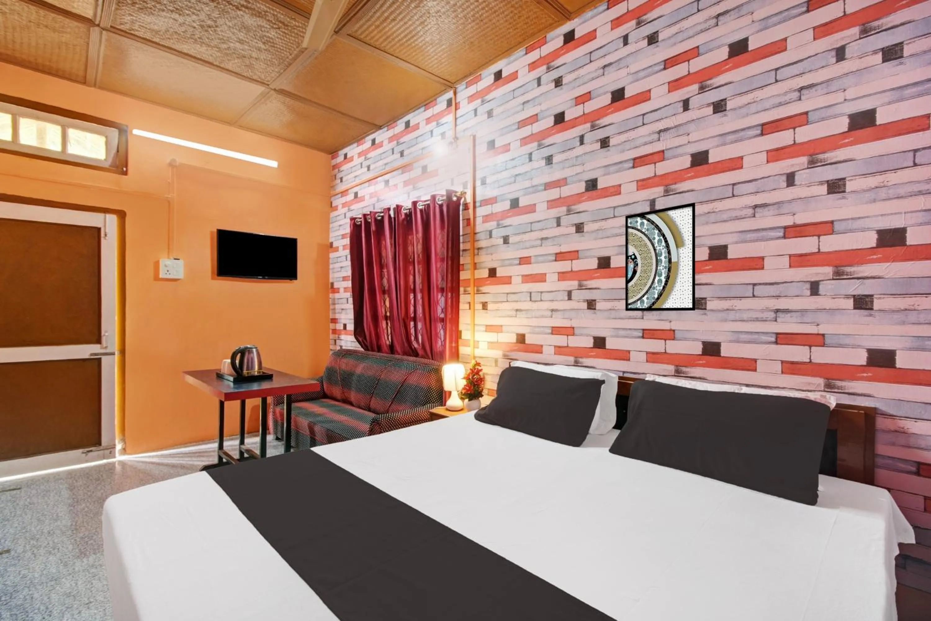 Bedroom, Bed in Hotel O Heritage Nest Resort Kazirnga