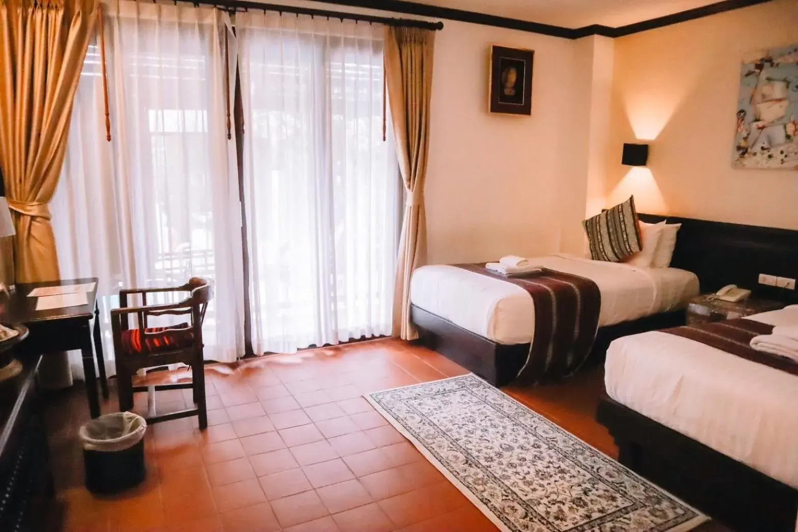 Bed in Baan Huenphen Boutique Hotel Bed in Baan Huenphen Boutique Hotel