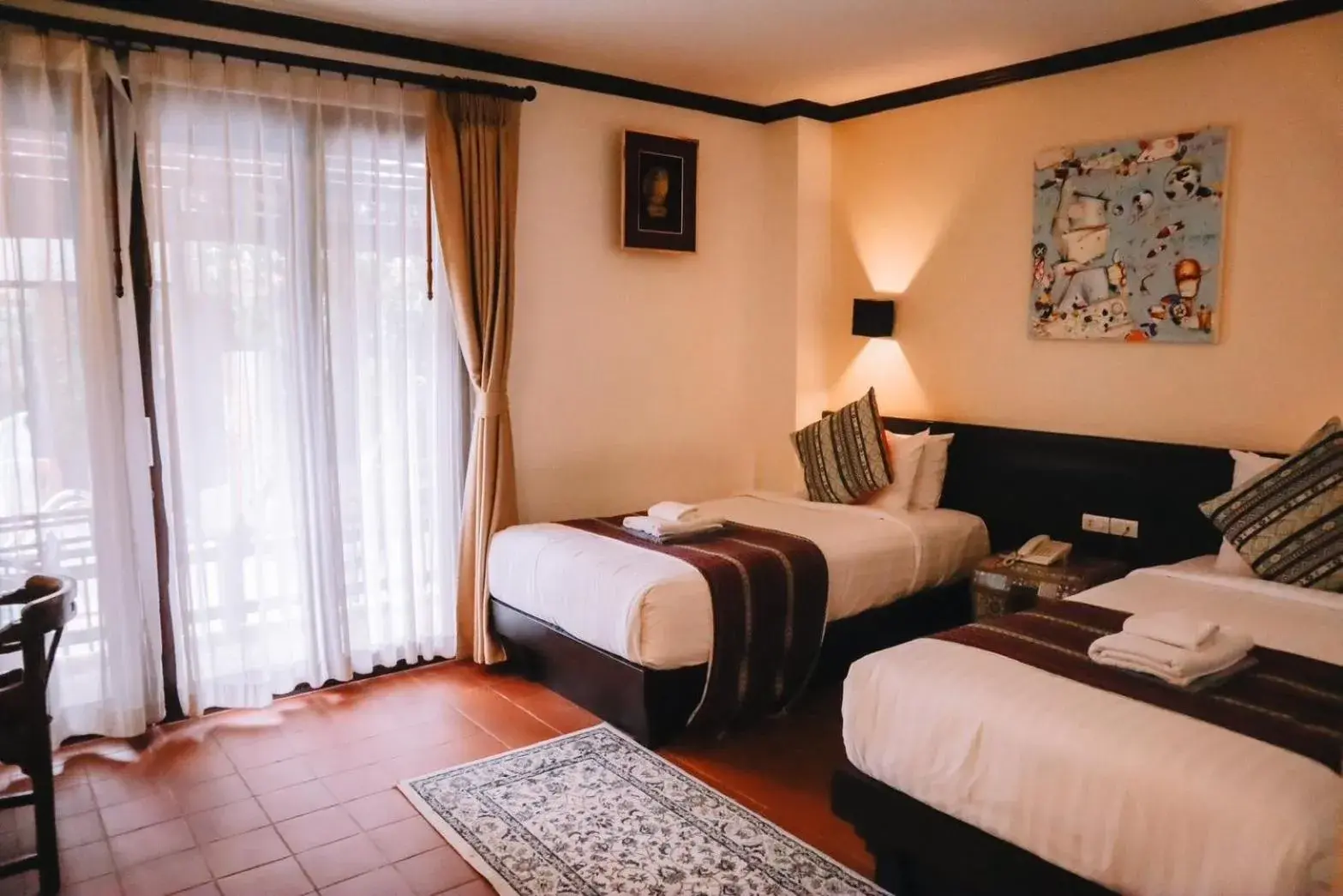 Bed in Baan Huenphen Boutique Hotel Bed in Baan Huenphen Boutique Hotel