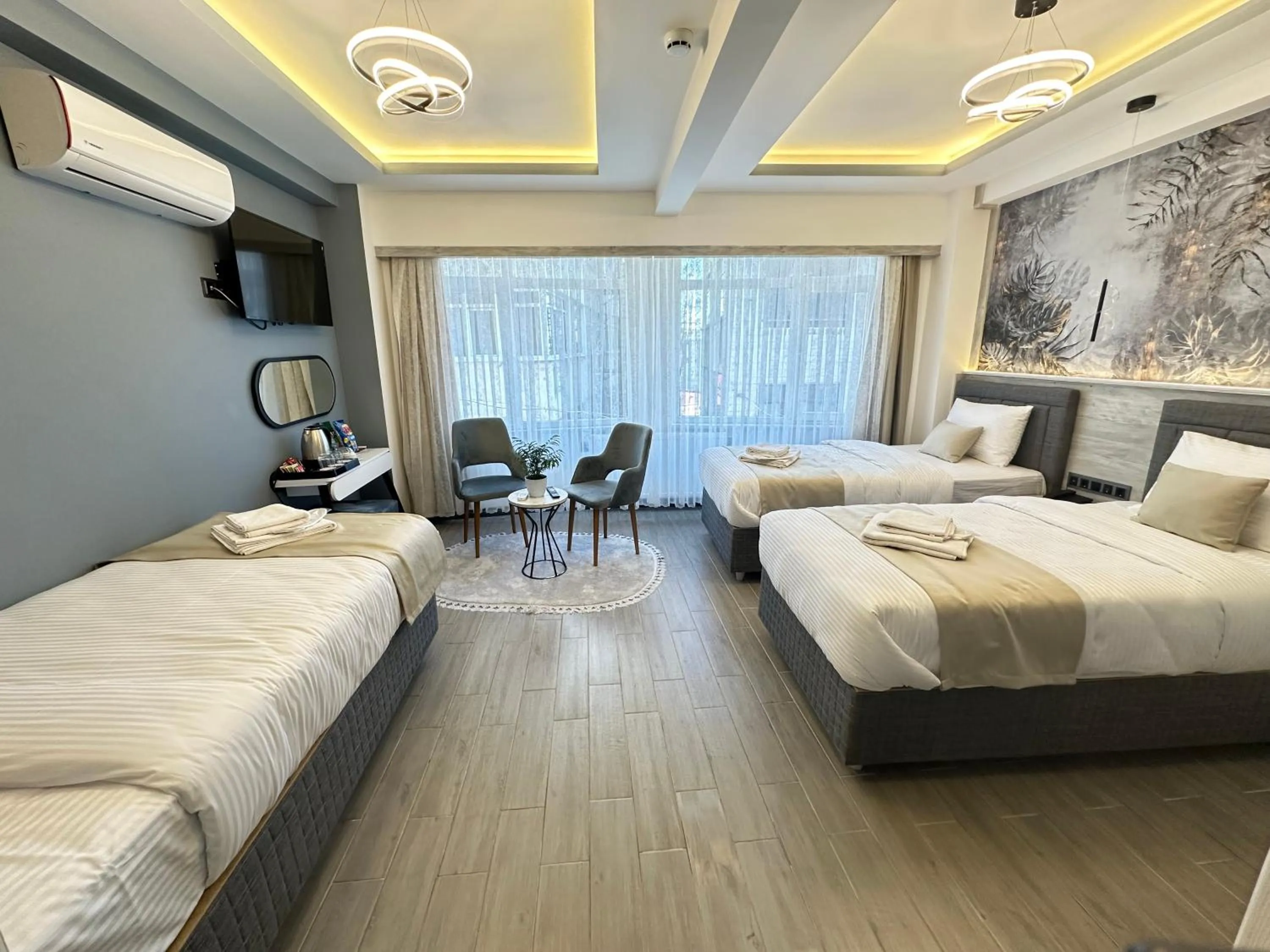 Bed in Blue Moonrise Hotel