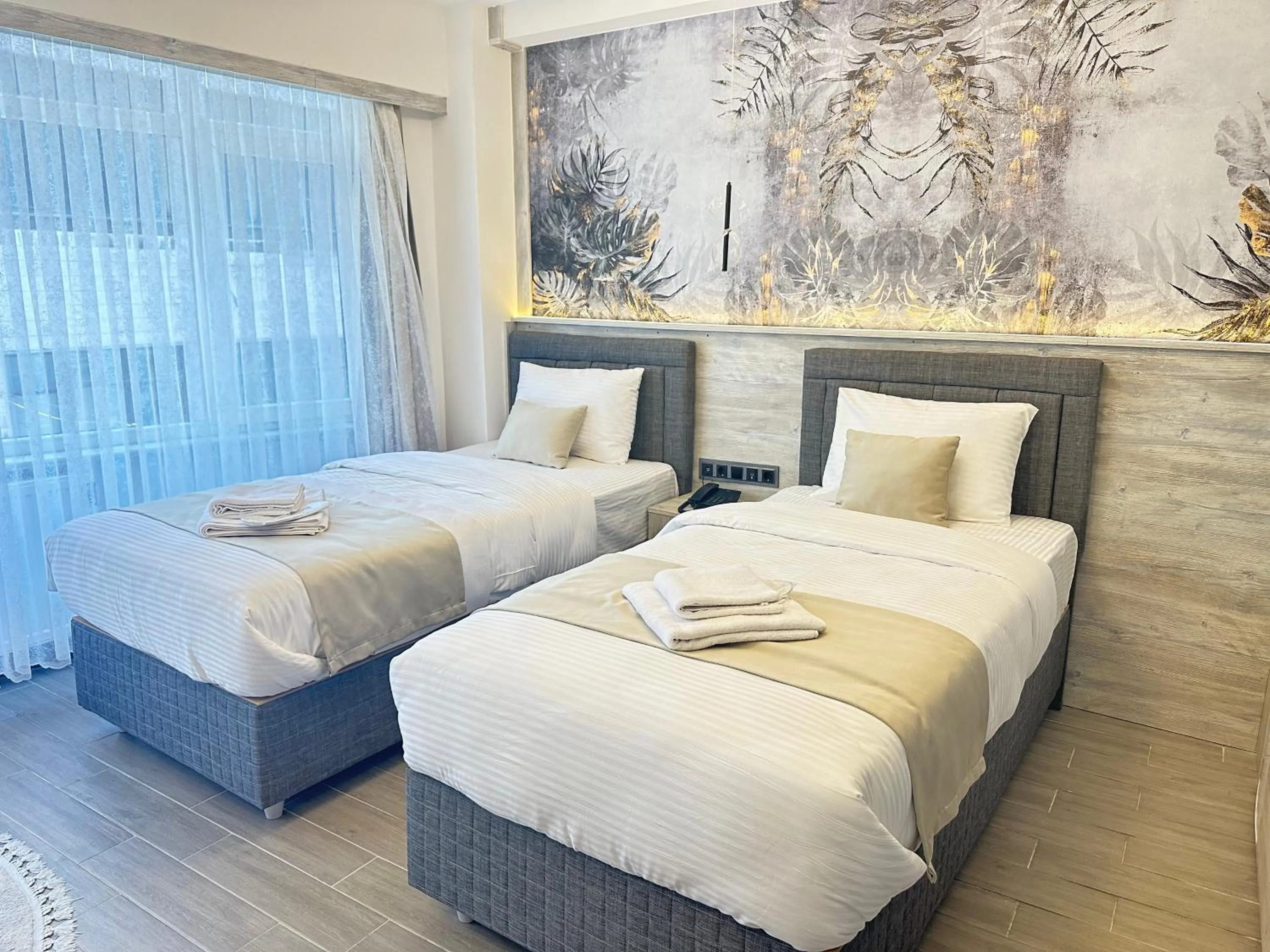 Bed in Blue Moonrise Hotel