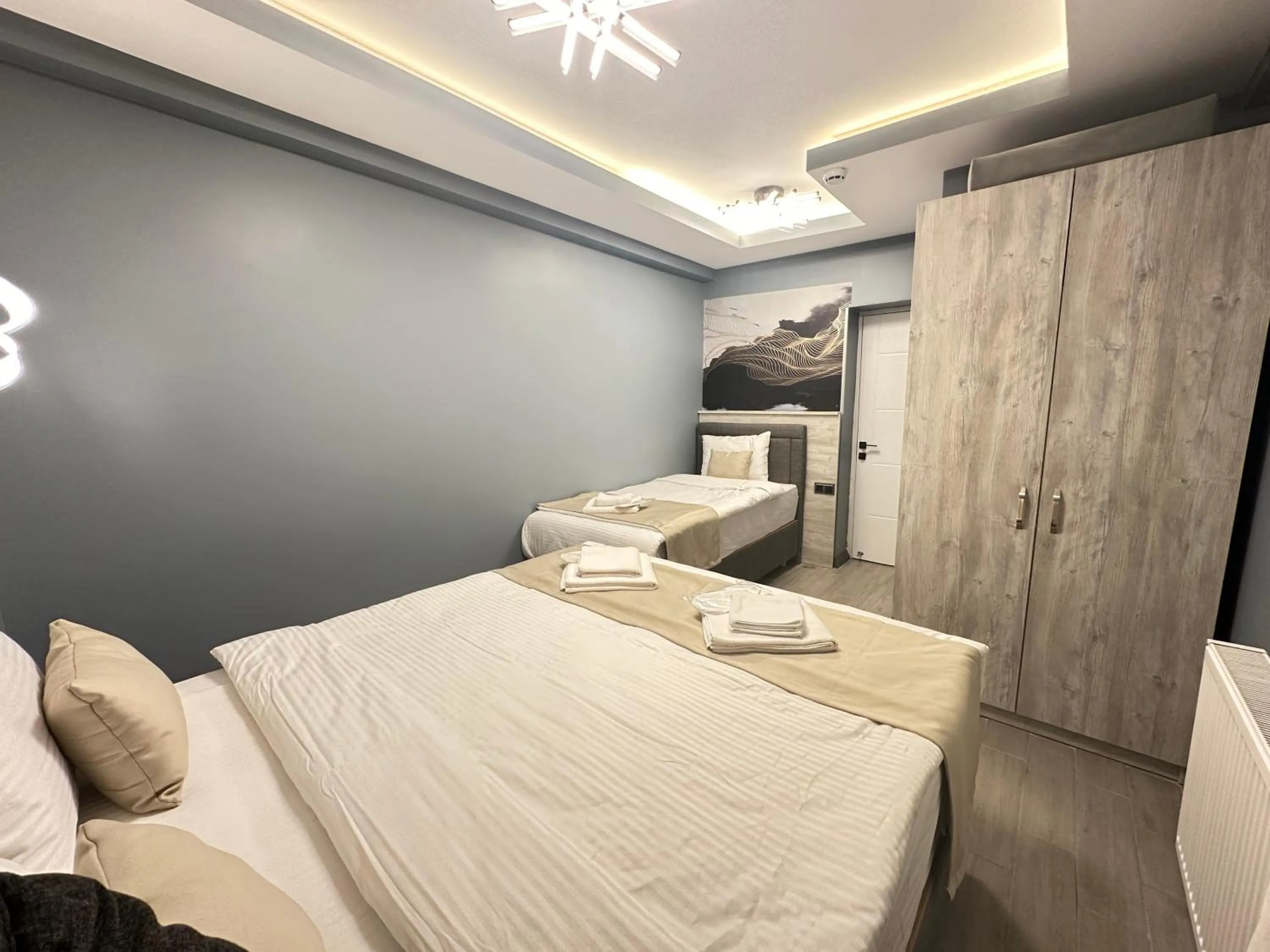 Bed in Blue Moonrise Hotel