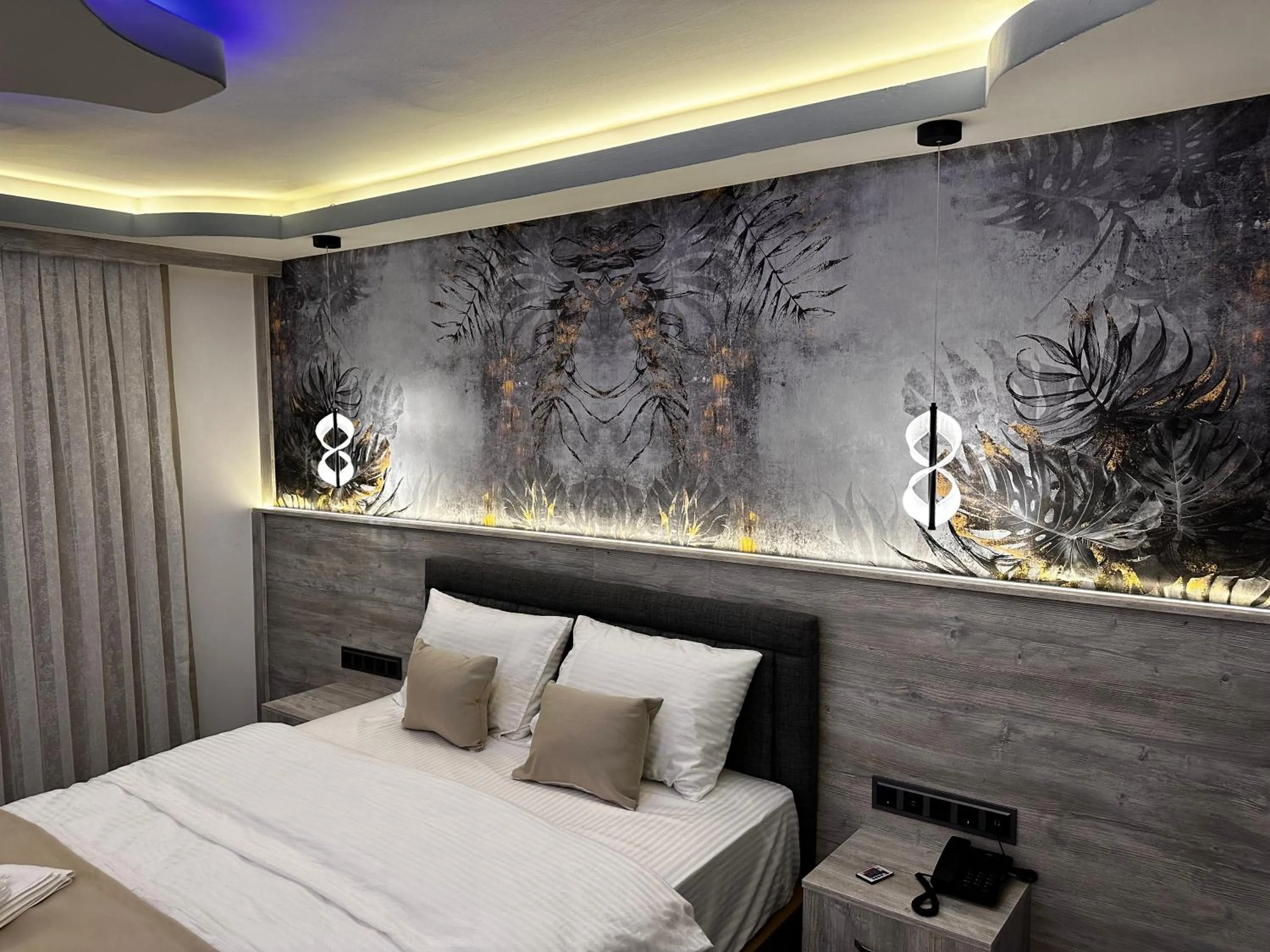 Bed in Blue Moonrise Hotel