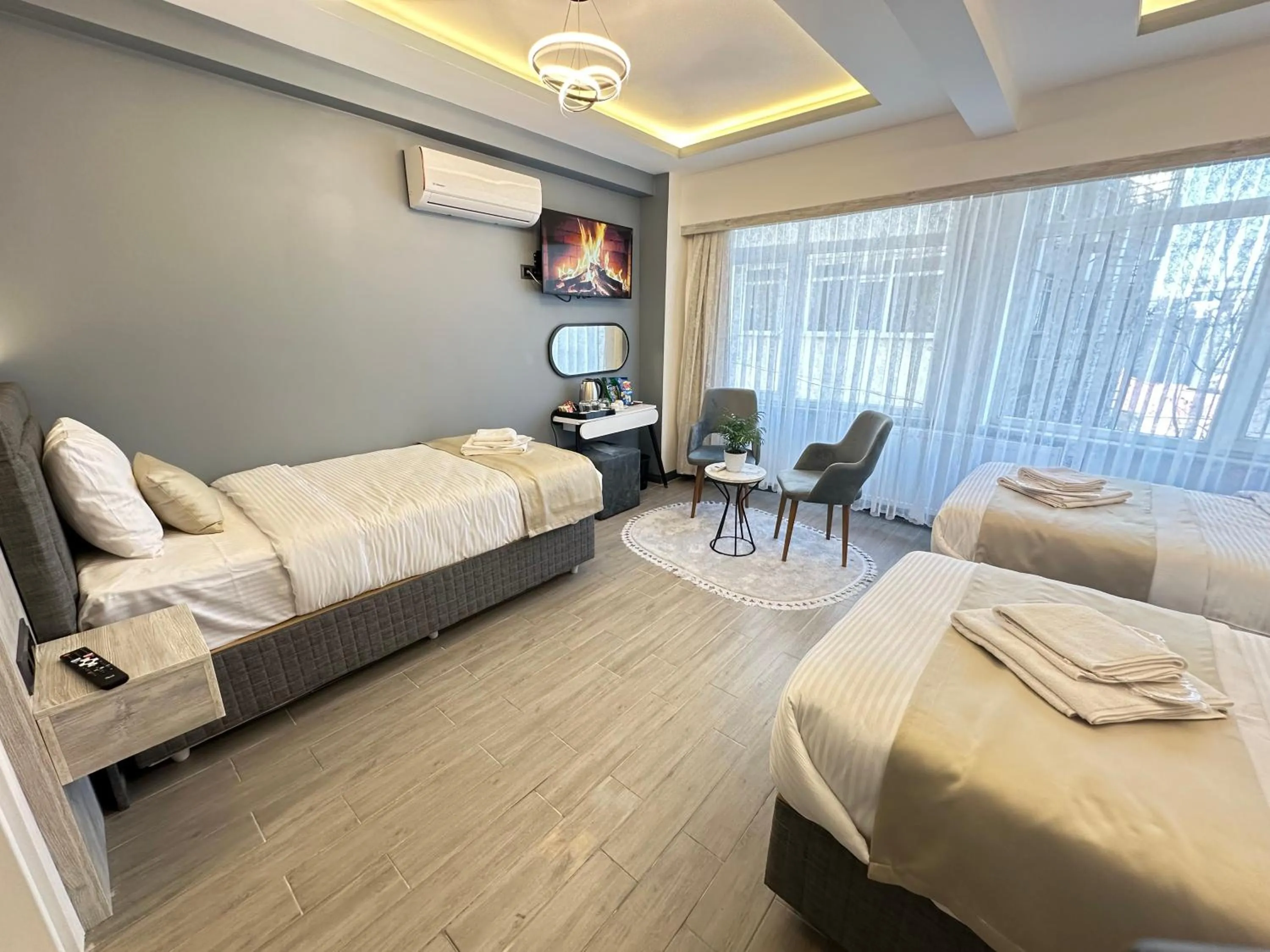 Bed in Blue Moonrise Hotel