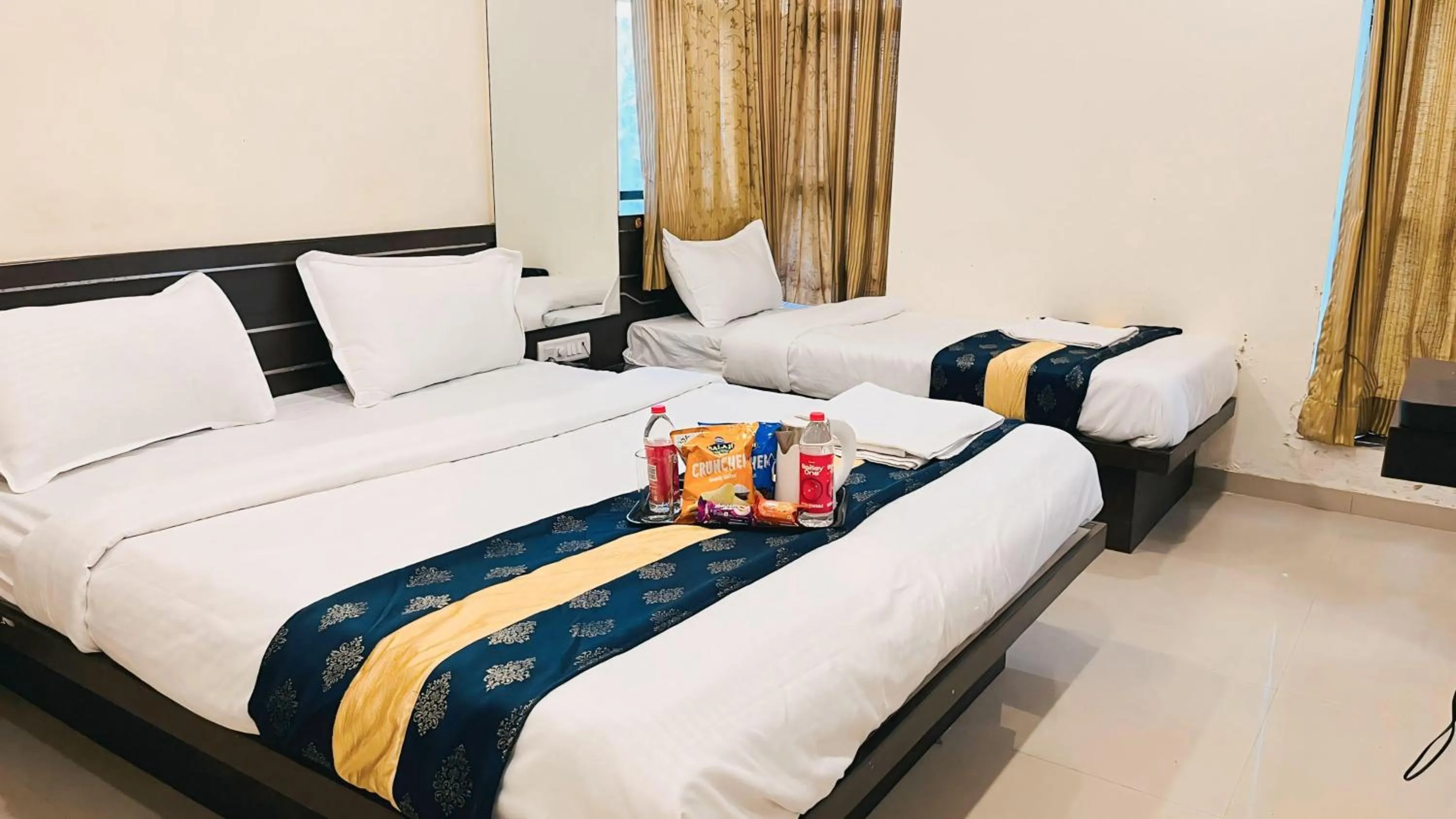 Photo of the whole room, Bed in Hotel Shri Govind