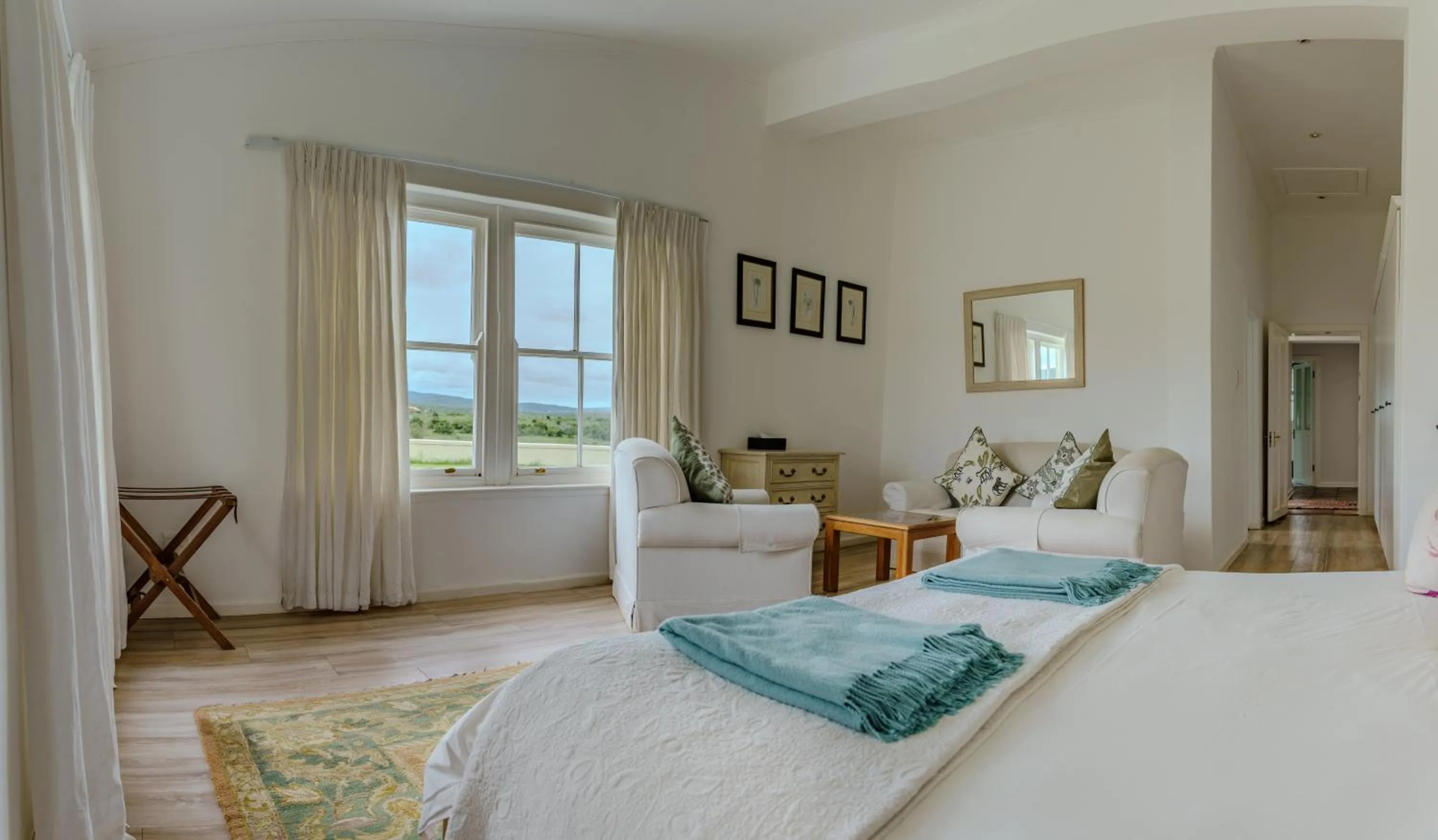 Bed in RiverBend Lodge