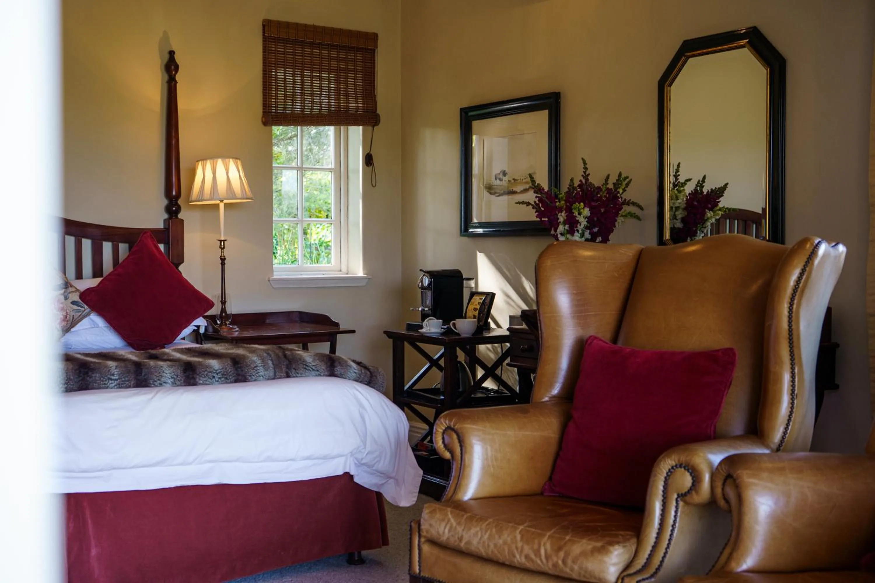 Bed in RiverBend Lodge