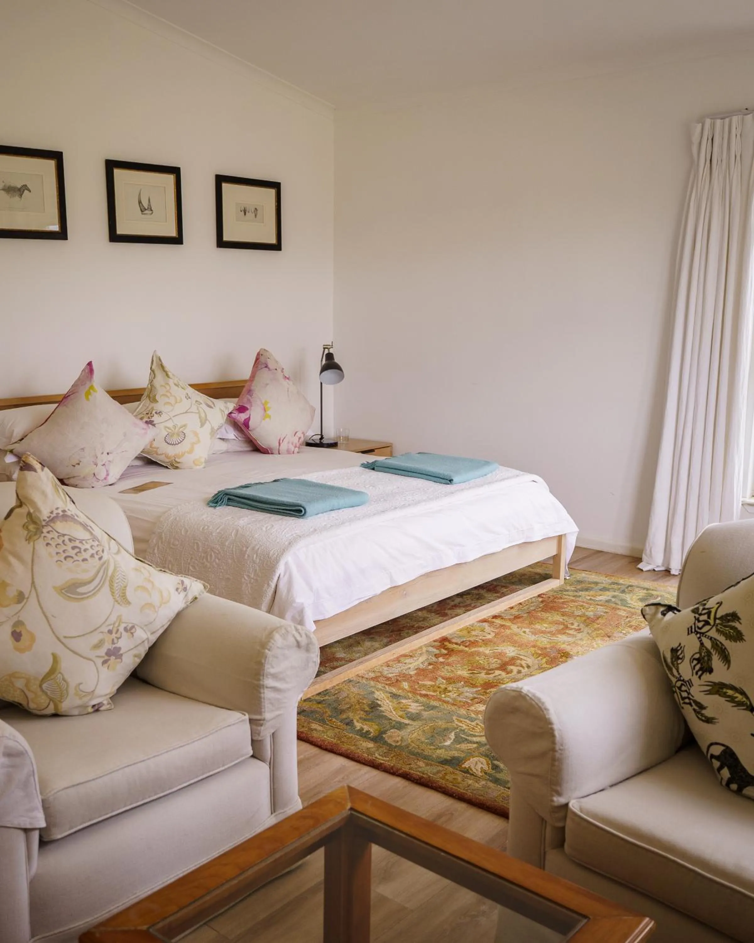 Bed in RiverBend Lodge