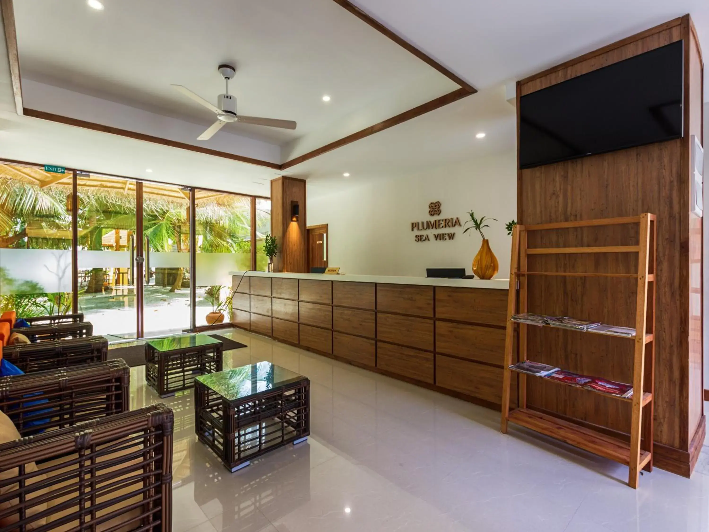 Lobby or reception in Plumeria Maldives Lobby or reception in Plumeria Maldives
