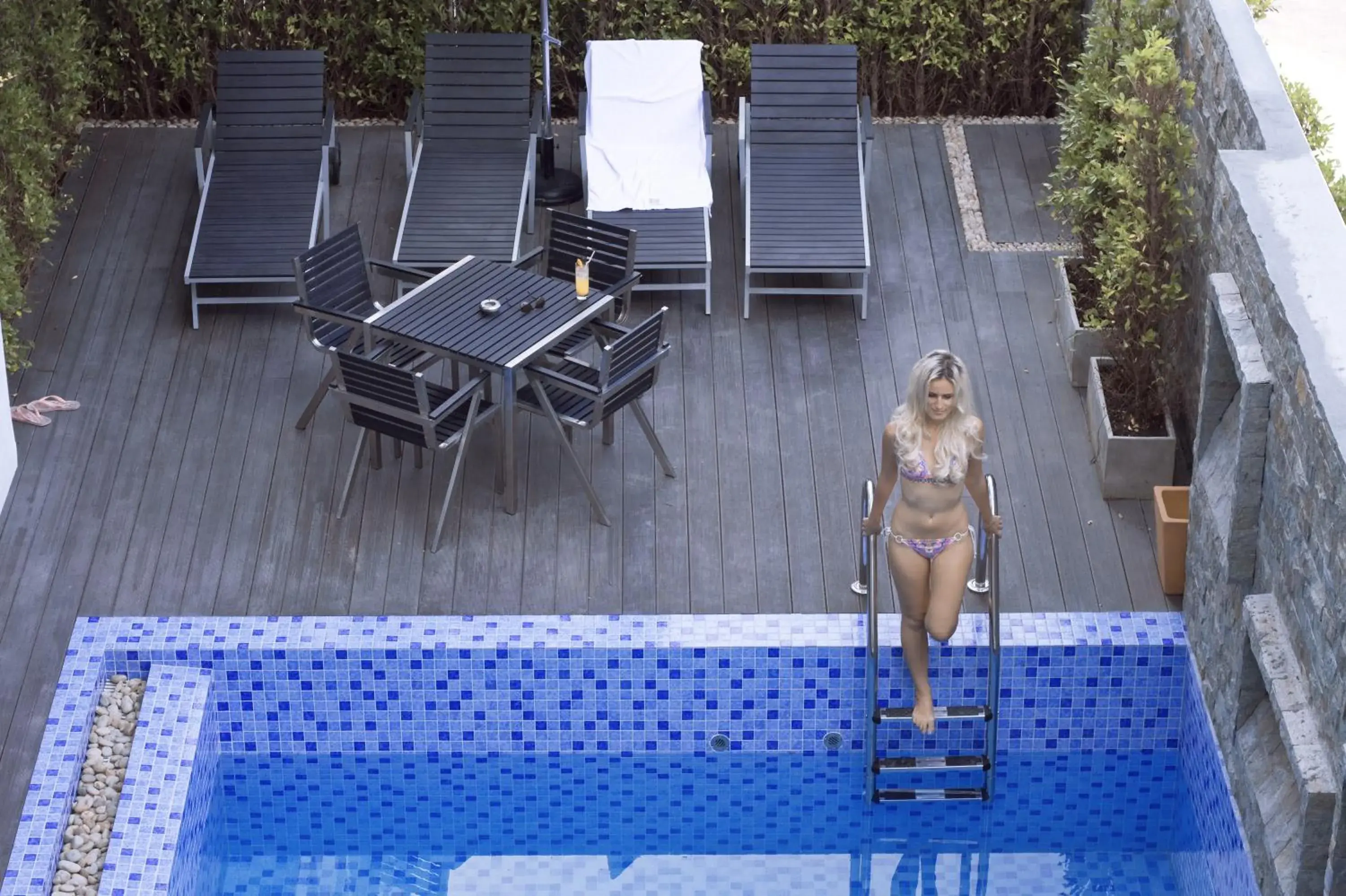 Swimming pool in Plumeria Maldives Swimming pool in Plumeria Maldives