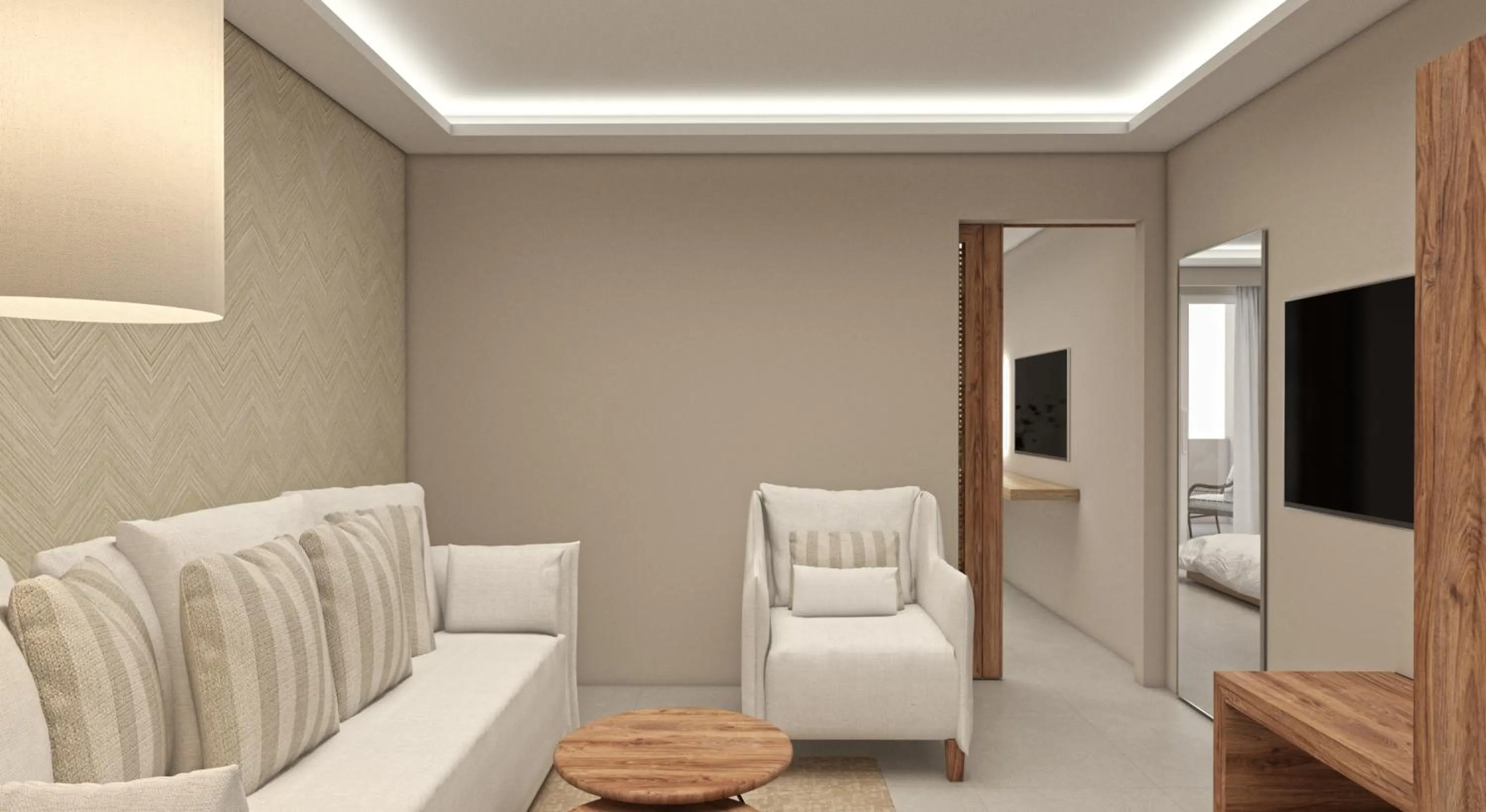 Seating area in Zante Atlantis Hotel