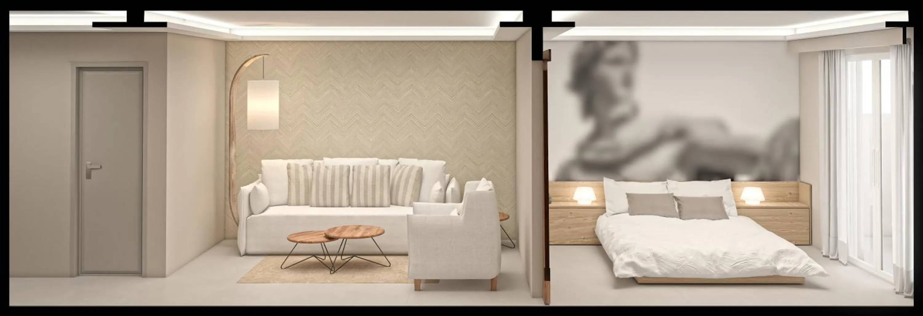 Photo of the whole room, Bed in Zante Atlantis Hotel