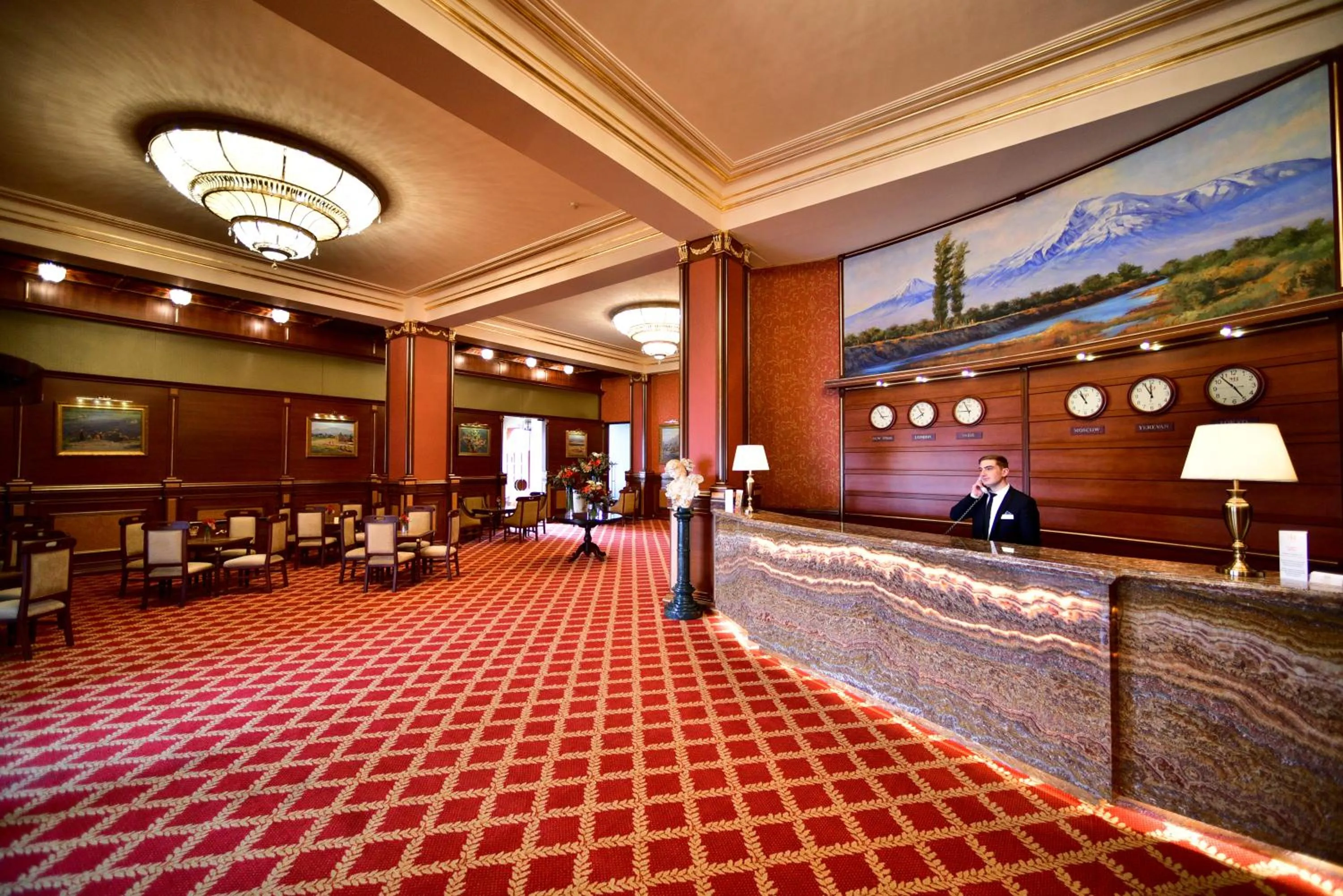 Lobby or reception in METROPOL HOTEL Yerevan