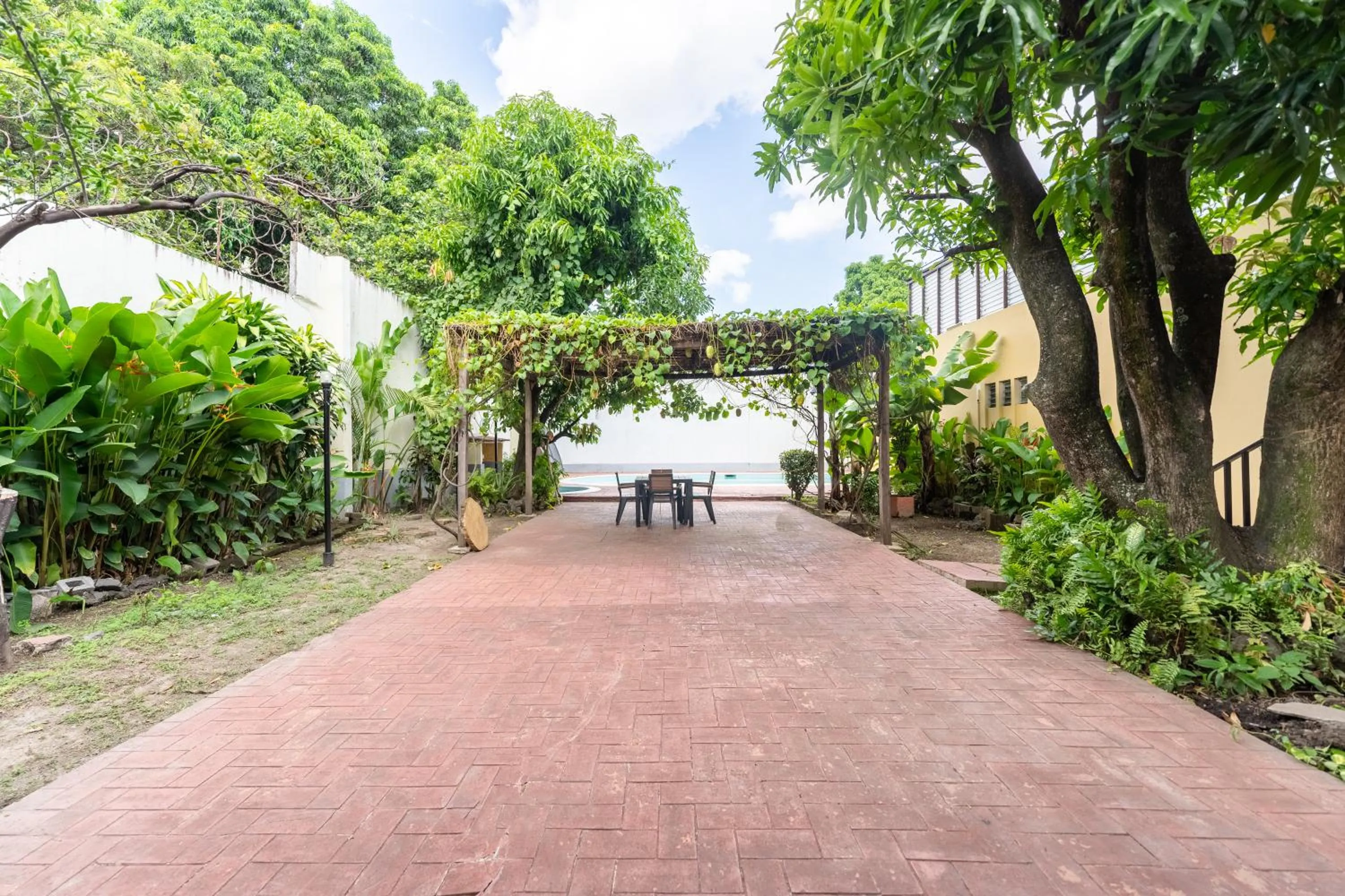 Patio in Volcano Hostal y Restaurante