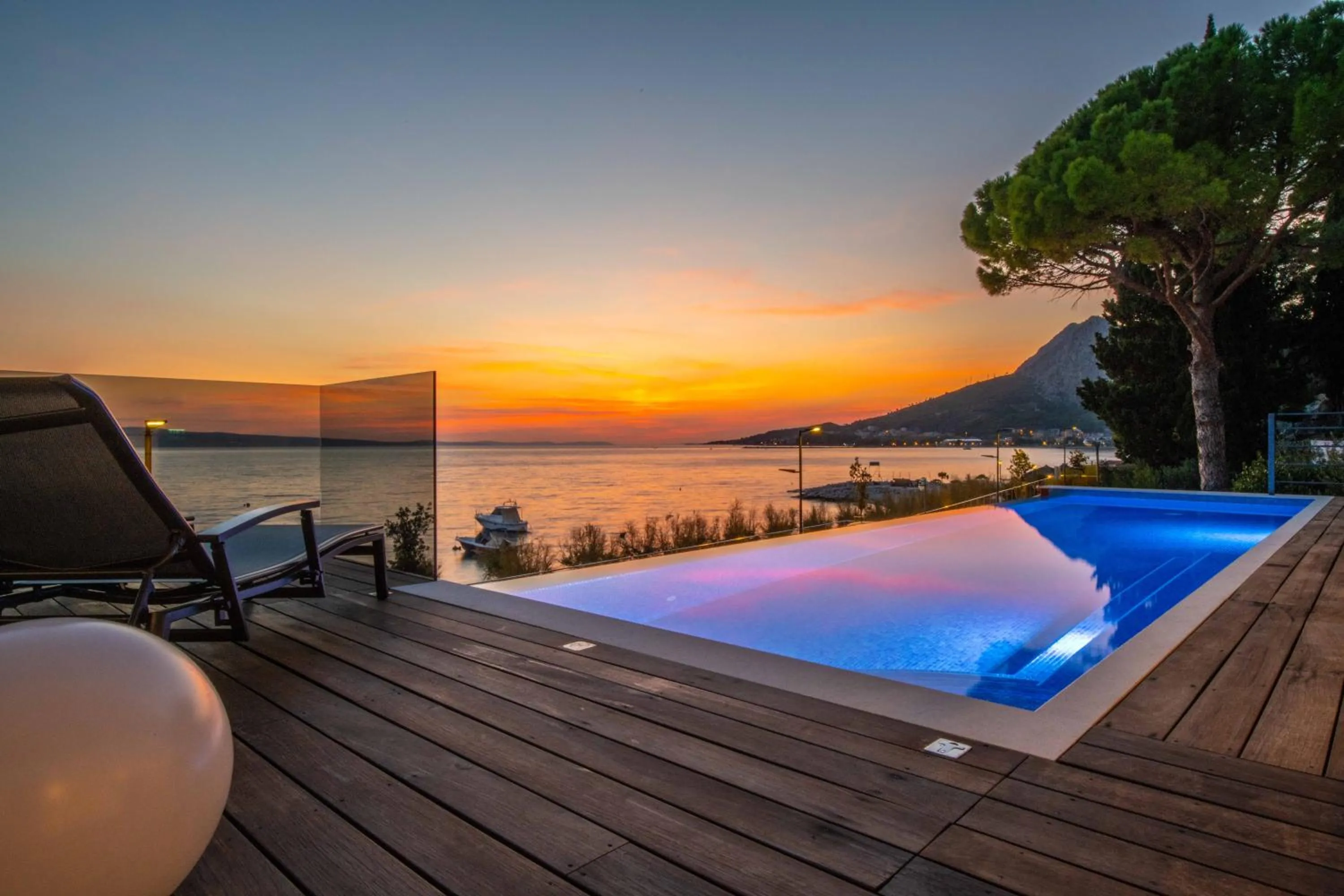 Pool view in Villa Brzet - Luxury Boutique Apartments