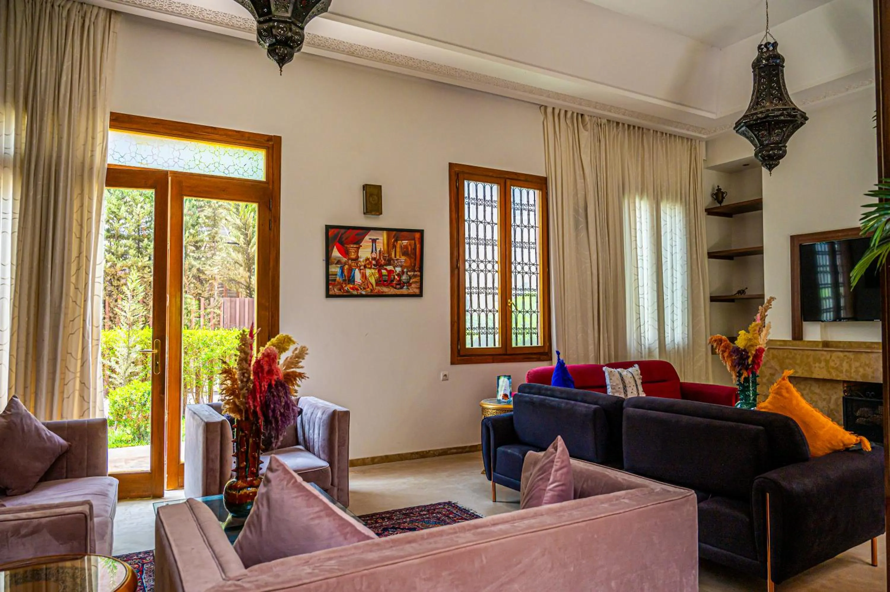 Communal lounge/ TV room in Riad Kenza